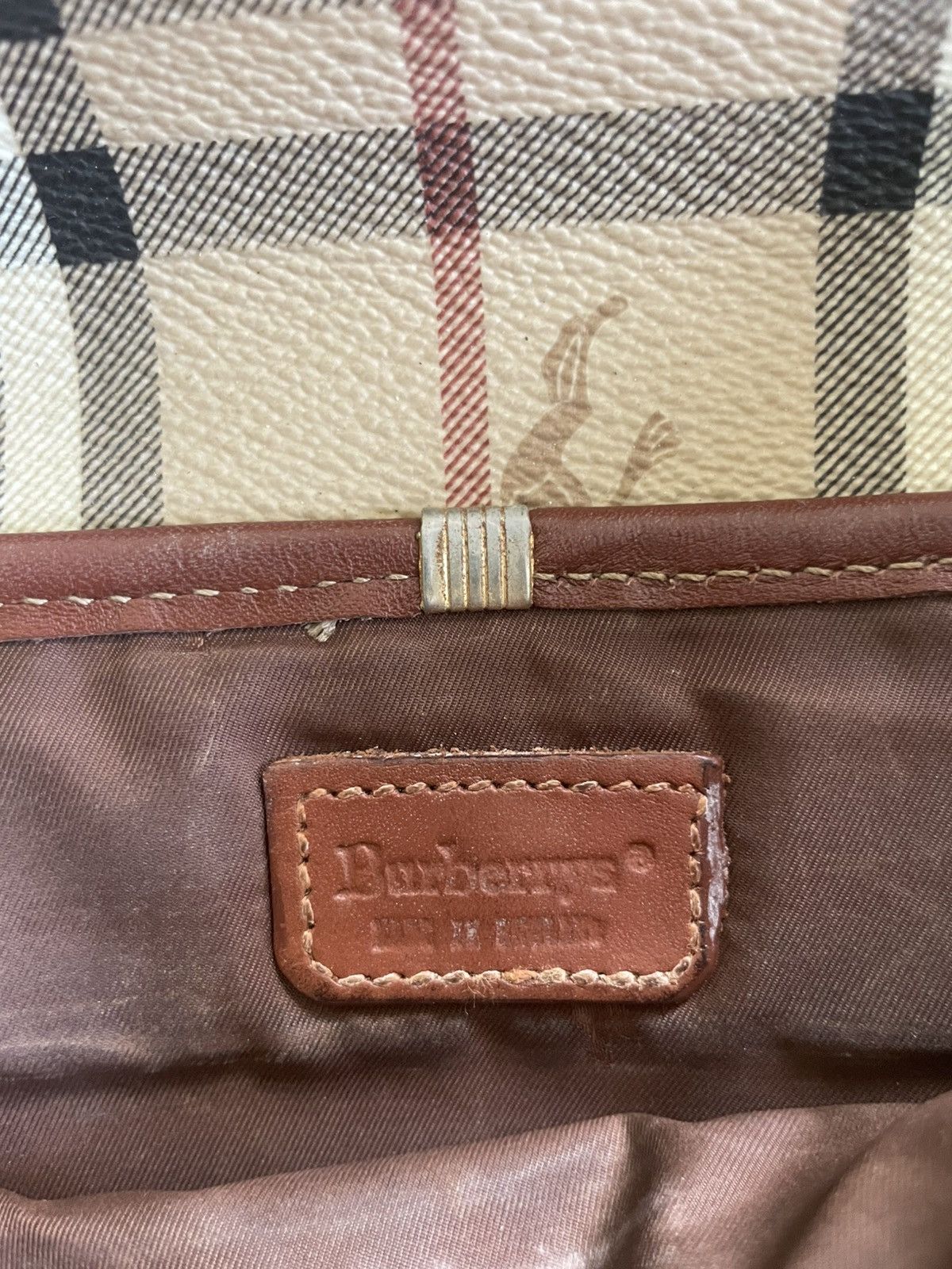 Burberry × Vintage Burberry's Vintage Bag messenger Size ONE SIZE - 12 Thumbnail