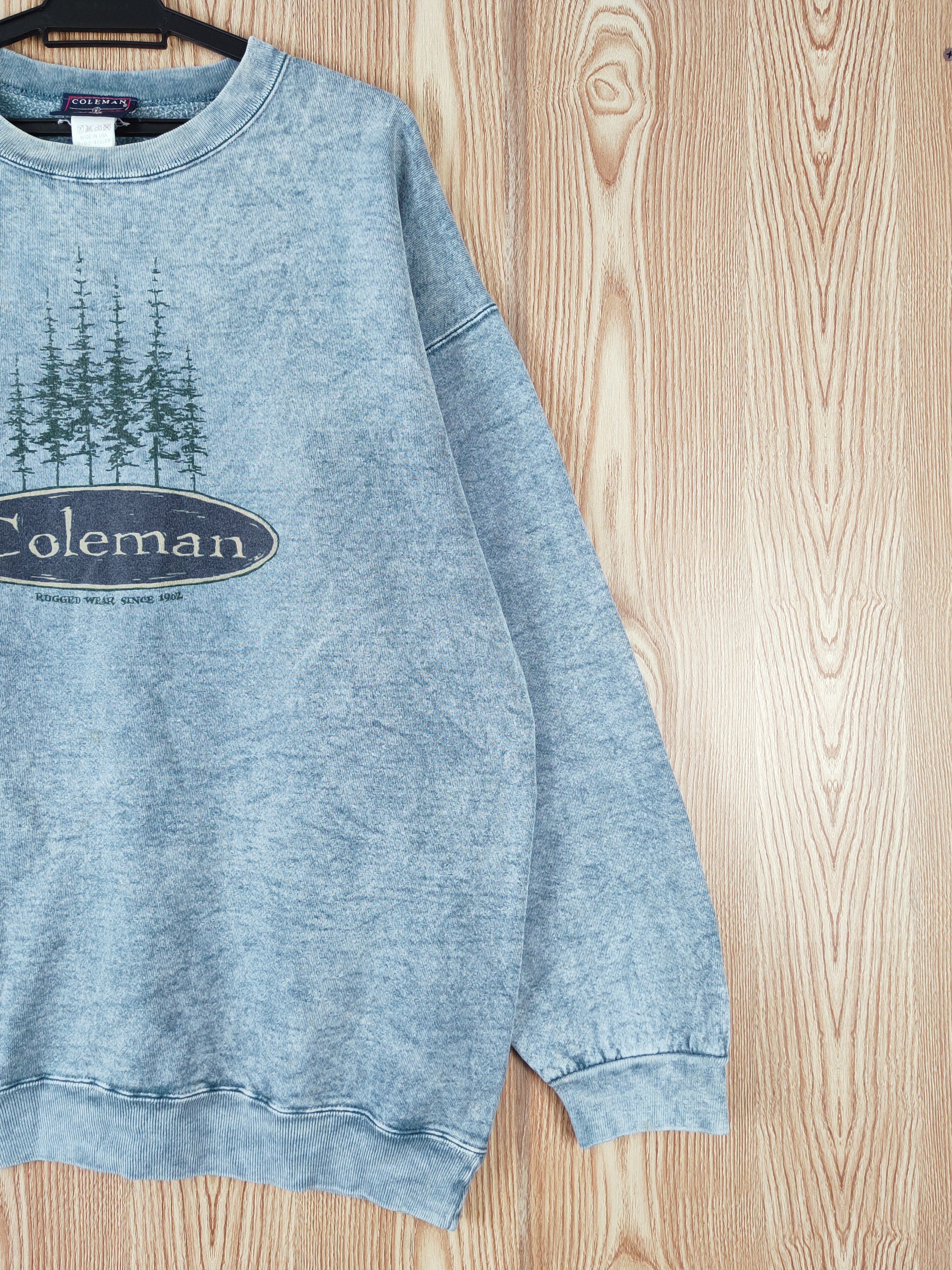 Coleman Coleman outdoor Made In Usa vintage Faded Sweatshirts #W173 Size US L / EU 52-54 / 3 - 6 Thumbnail
