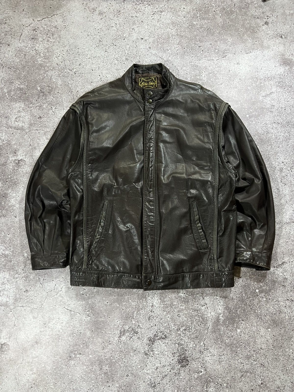 Japanese Brand Vintage Japanese Archival Leather Jacket Opium Style Y2k Size US M / EU 48-50 / 2 - 2 Thumbnail