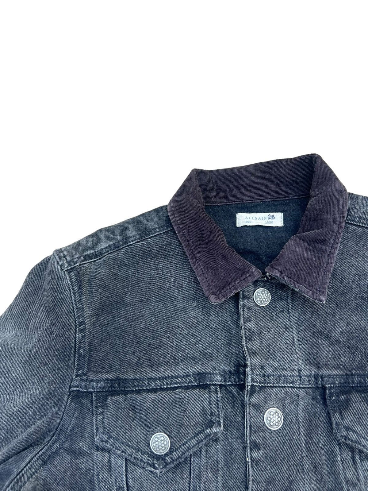 Allsaints AllSaints MJ051M Distressed Baton Denim Jacket Size US L / EU 52-54 / 3 - 7 Thumbnail