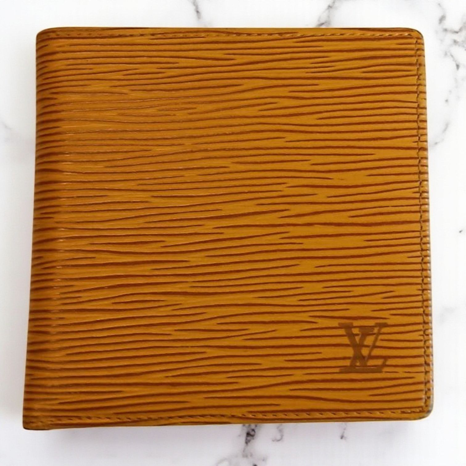 Louis Vuitton Louis Vuitton Marco Epi Leather Bifold Wallet Yellow Size ONE SIZE - 1 Thumbnail