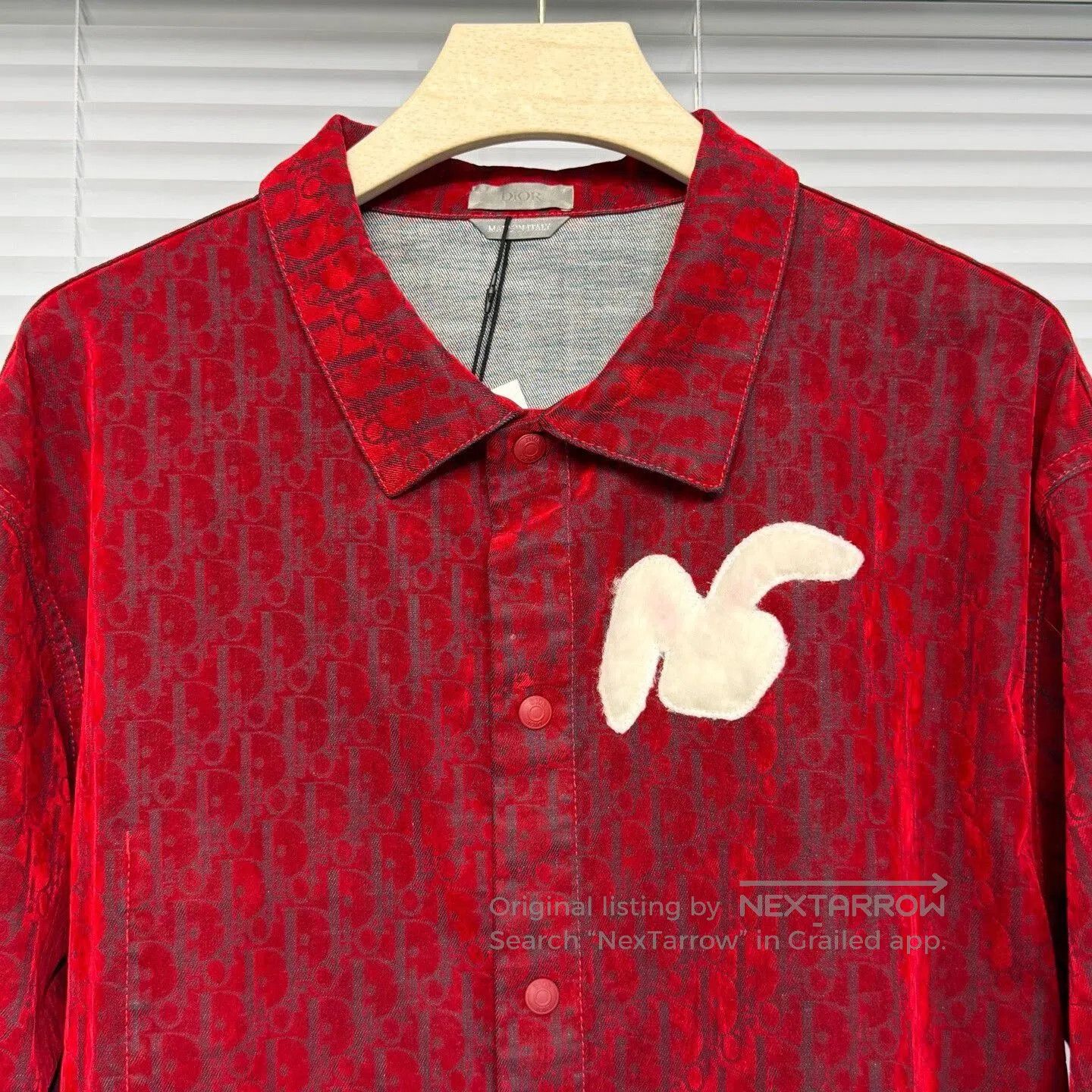 Dior dior red denim shirt with rabbit embroidery. Size US XXL / EU 58 / 5 - 3 Thumbnail