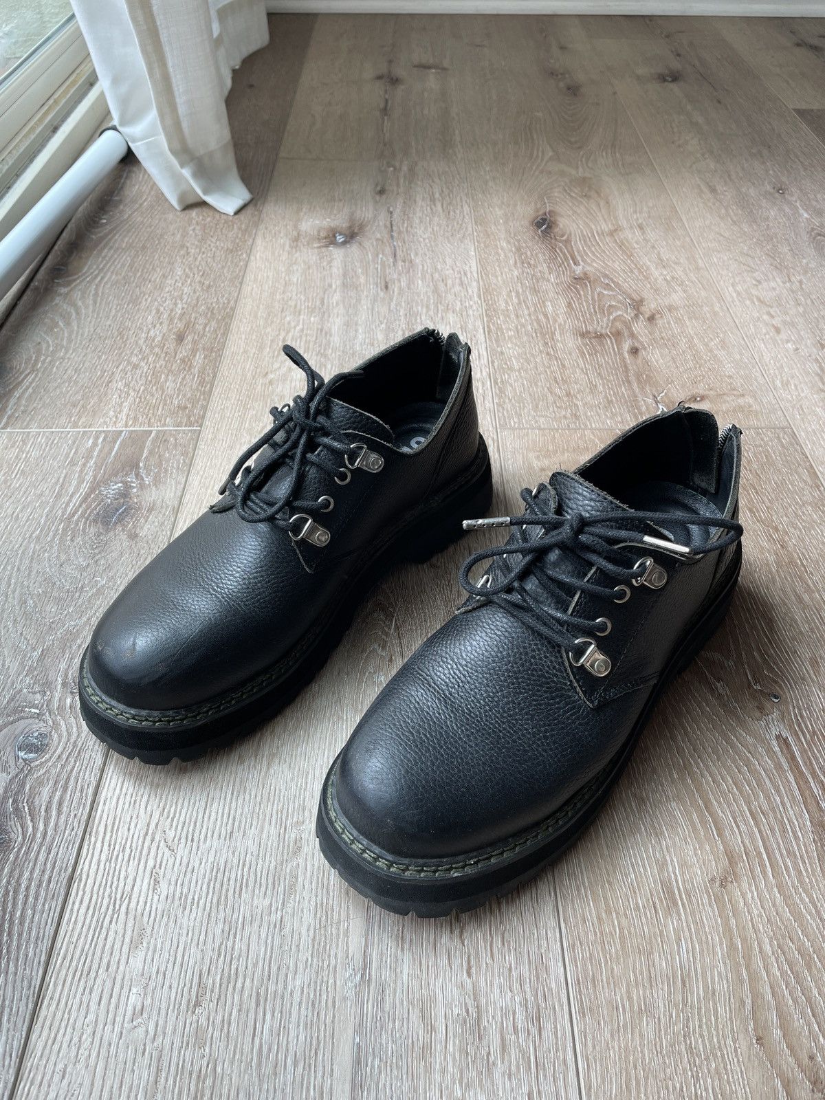 image of Oree New York Oree Infantry Derby Shoes in Black, Men's (Size 10)