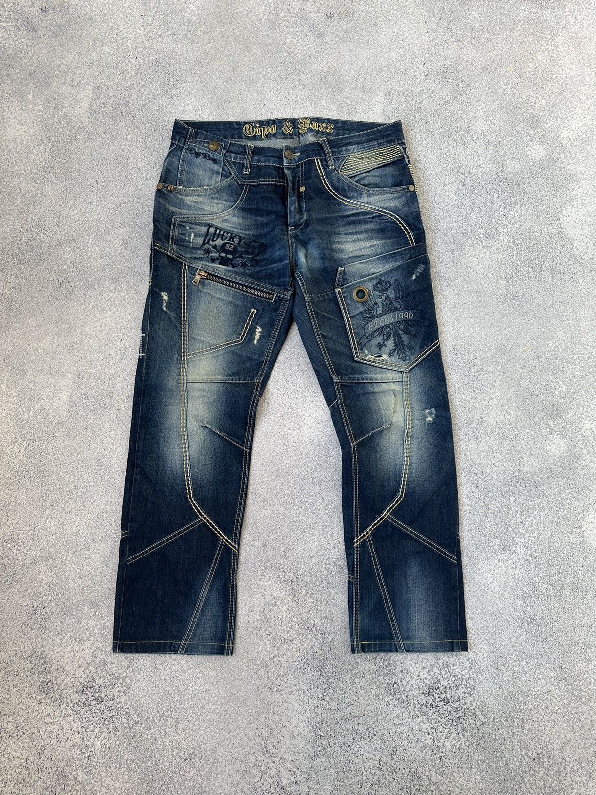 image of Archival Clothing x Vintage Cipo&baxx Japanese Archival Jeans in Blue, Men's (Size 34)