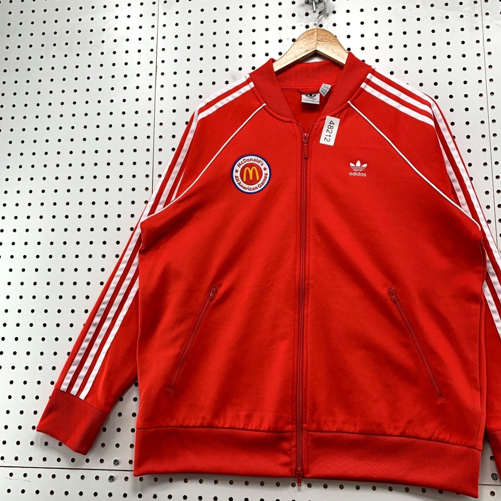 Vintage McDonald's All American Games Track Jacket Mens XL Red Trefoil Zip Up Size US XL / EU 56 / 4 - 4 Thumbnail