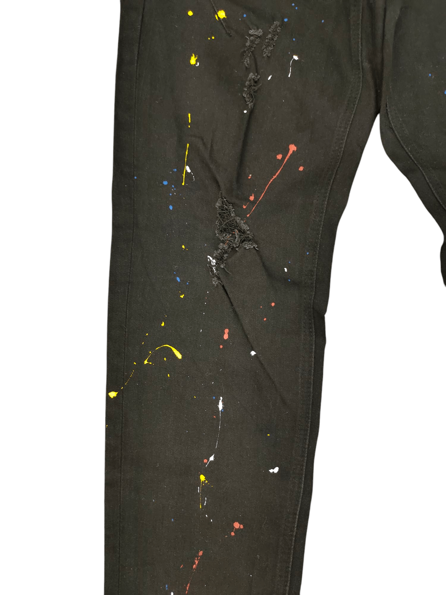 Number (N)ine Number (N)ine Painted Distress Denim Pants Size US 29 - 4 Thumbnail