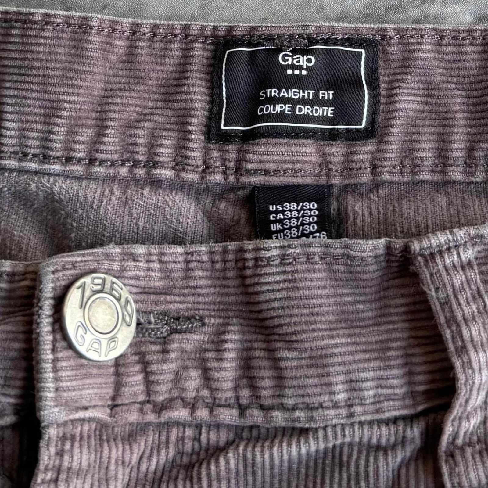 Gap × Vintage Vintage Y2K GAP Straight Fit Essential Corduroy Dress Pants Size US 37 - 3 Thumbnail