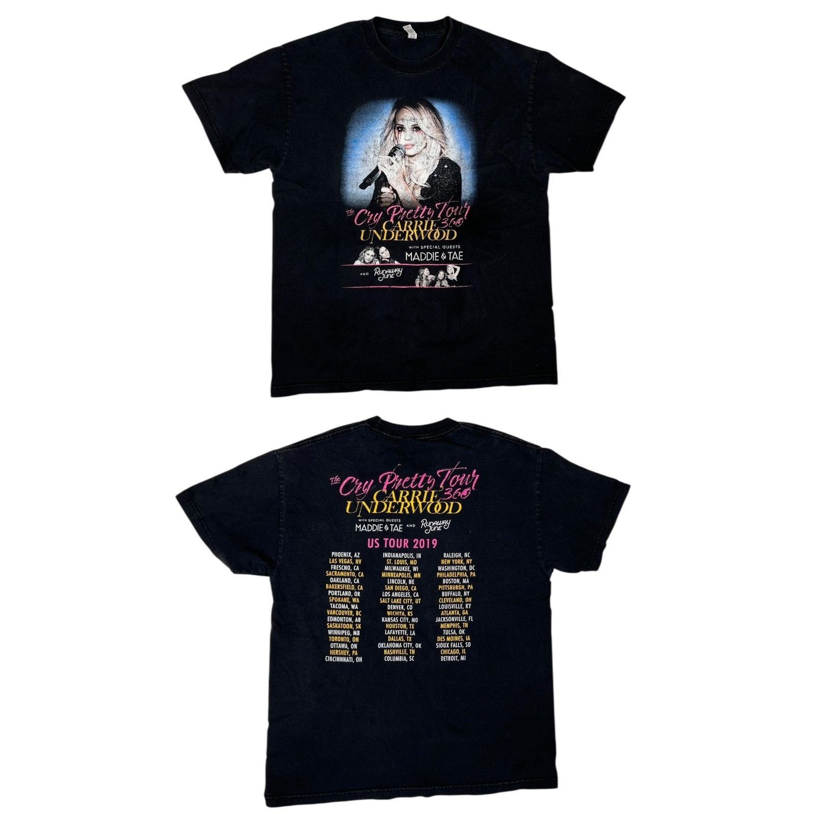 Other Carrie Underwood Cry Pretty 360 Tour Shirt Mens Large Black Size US L / EU 52-54 / 3 - 1 Thumbnail