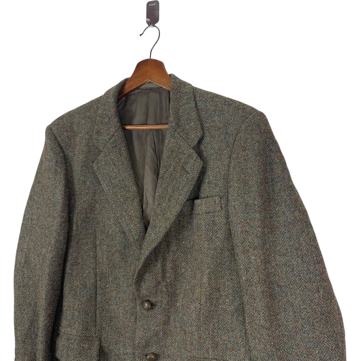 Harris Tweed × Vintage 🔥🔥HARRIS TWEED HAND WOVEN WOOL COAT Size US M / EU 48-50 / 2 - 5 Thumbnail