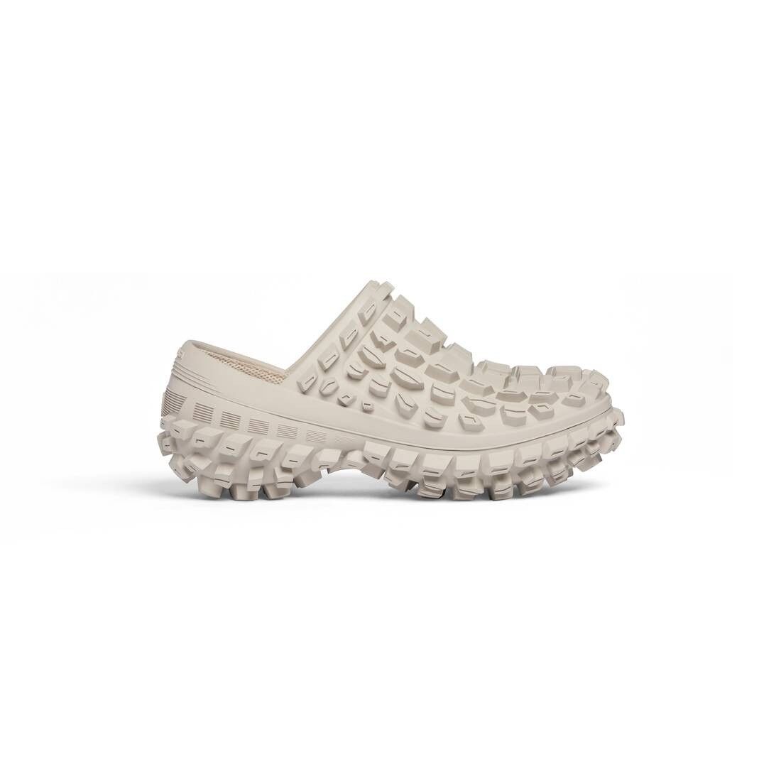 Balenciaga o1tko10426 Defender Rubber Clogs in Beige Size US 12 / EU 45 - 1 Thumbnail