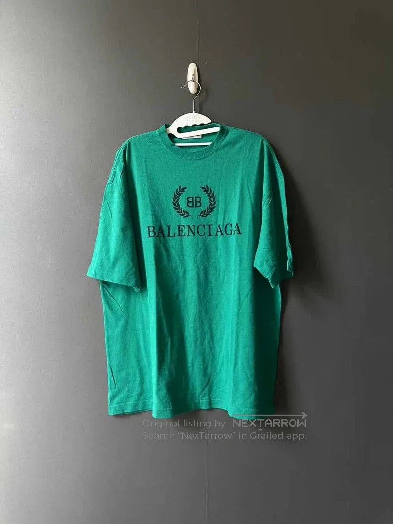 Balenciaga Balenciaga Green Wheat Ear Short Sleeve. Size US S / EU 44-46 / 1 - 1 Thumbnail