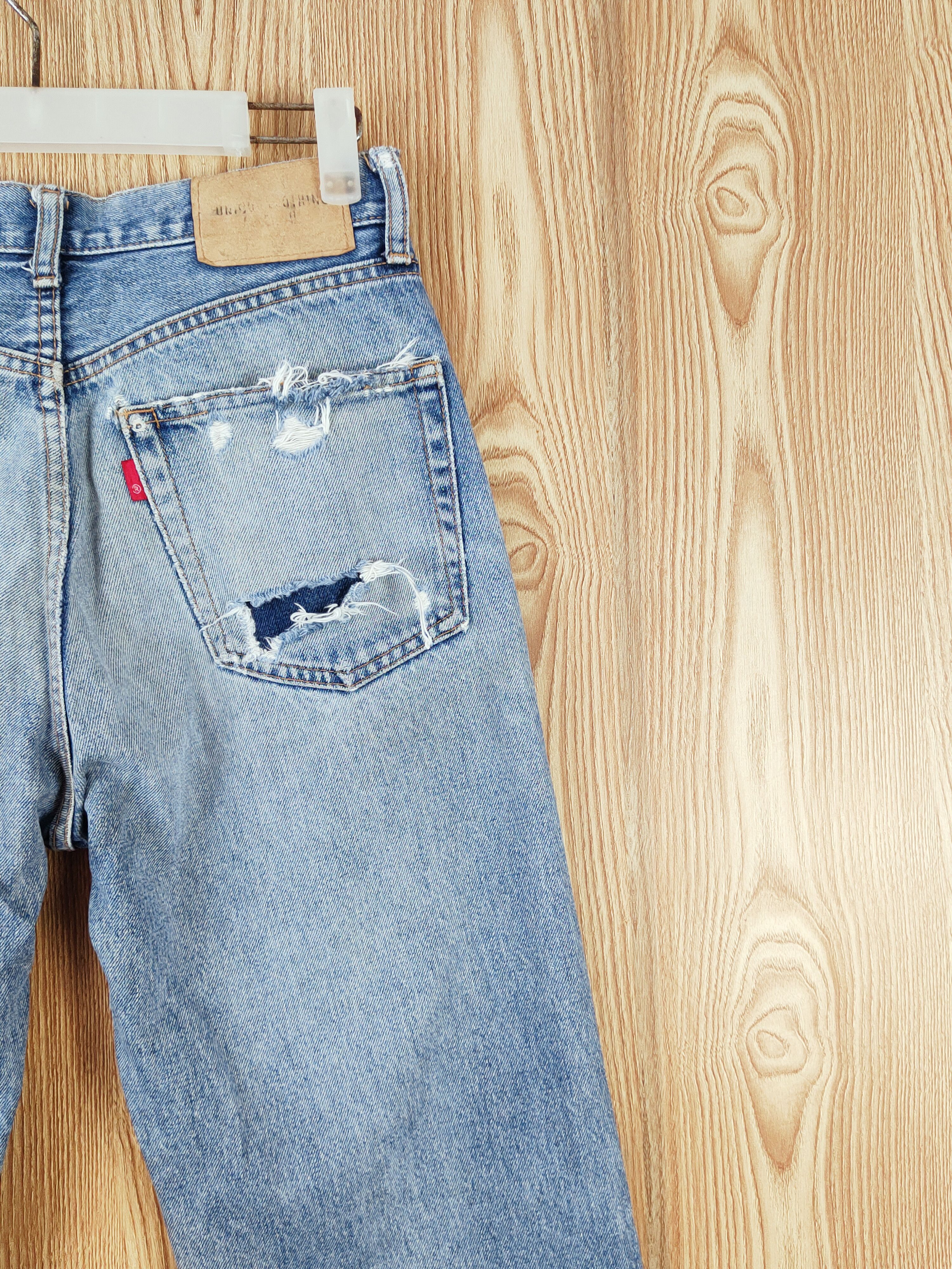 Japanese Brand Japanese Brand Blue Distressed Ripped denim Jeans #W802 Size US 28 / EU 44 - 11 Thumbnail