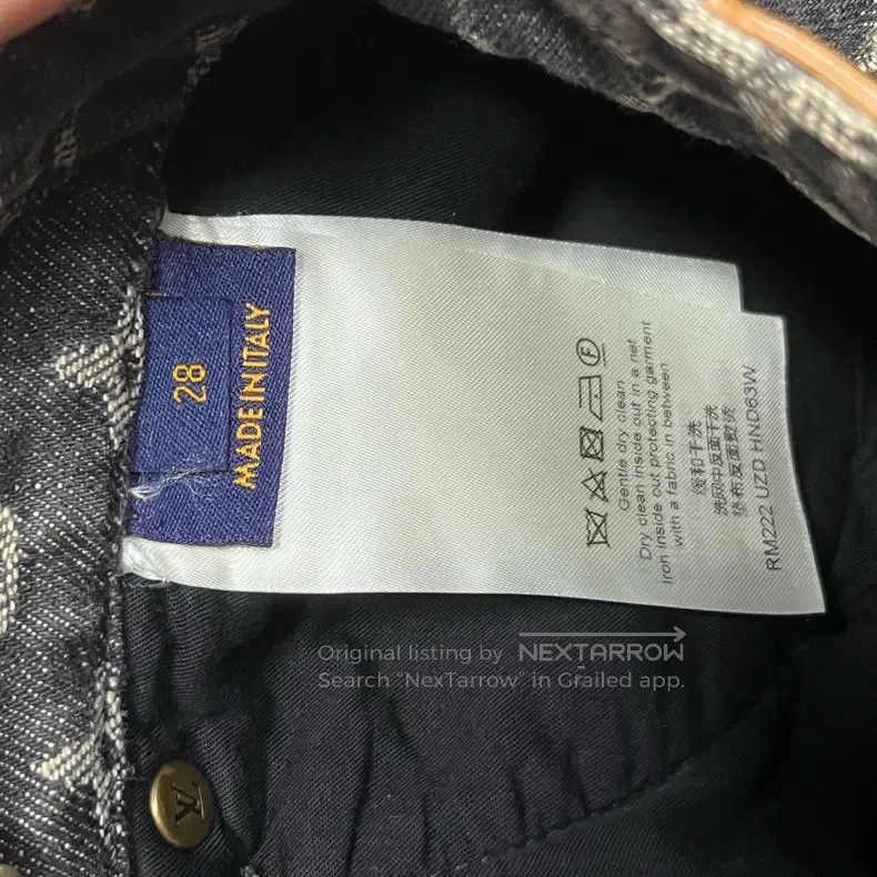 Louis Vuitton Louis Vuitton Logo Full Print Loose Jeans Size US 28 / EU 44 - 4 Thumbnail