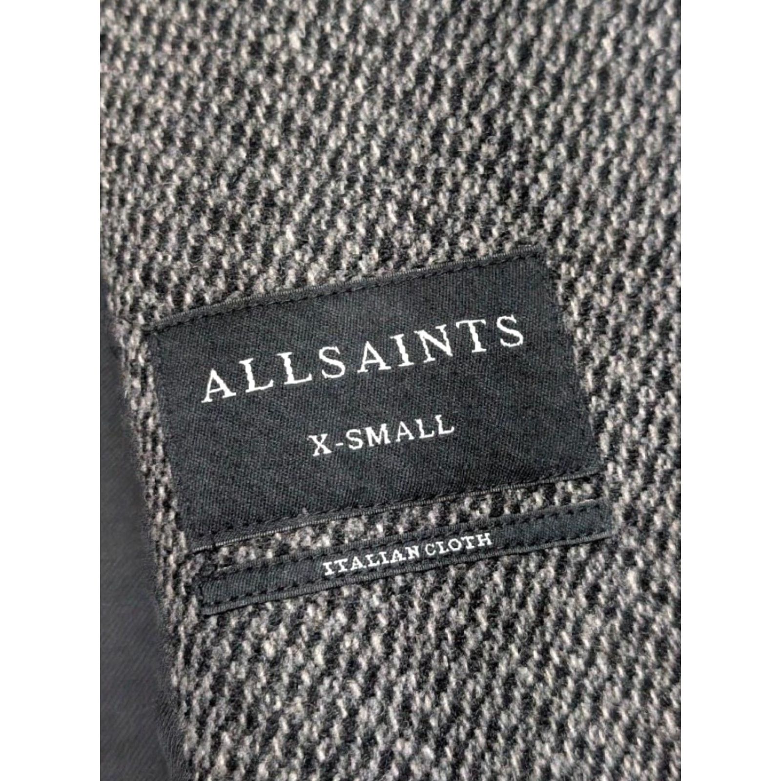 Allsaints VINTAGE All Saints wool blend ADA TECO overcoat XS gray tweed Size XS / US 0-2 / IT 36-38 - 4 Thumbnail