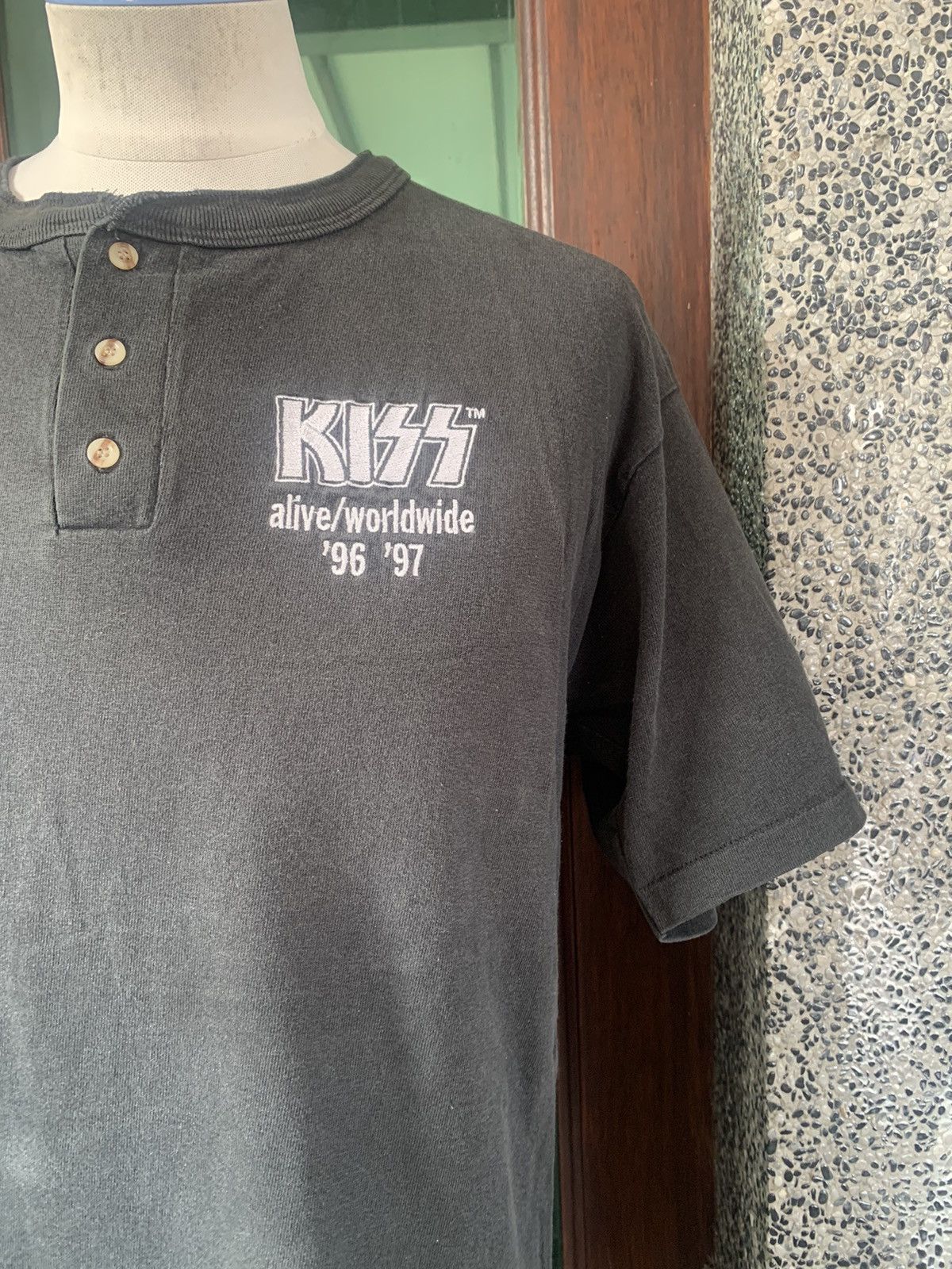 Band Tees × Vintage Vintage 90s Kiss Tour Rock Band T shirt Size US L / EU 52-54 / 3 - 2 Thumbnail
