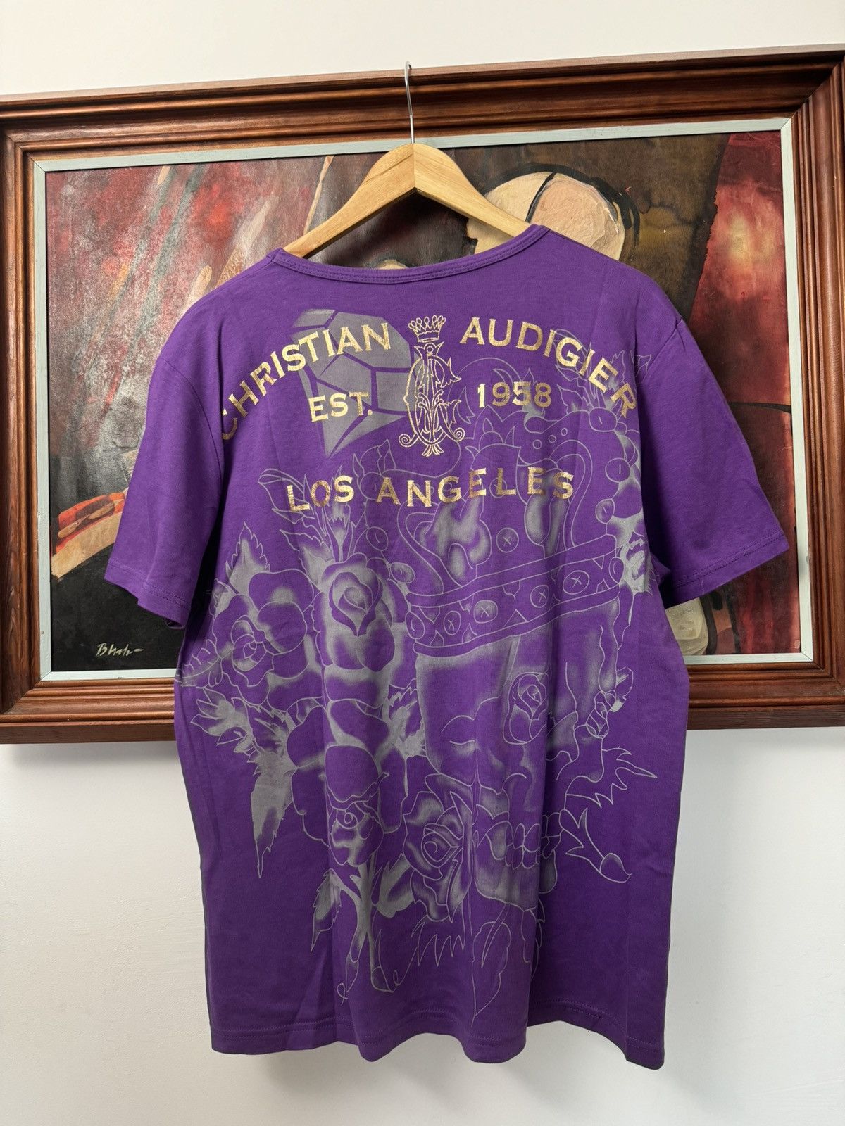 Christian Audigier Vintage Ed Hardy By Christian Audigier Y2k Tee Tattoo Print Size US XL / EU 56 / 4 - 2 Thumbnail