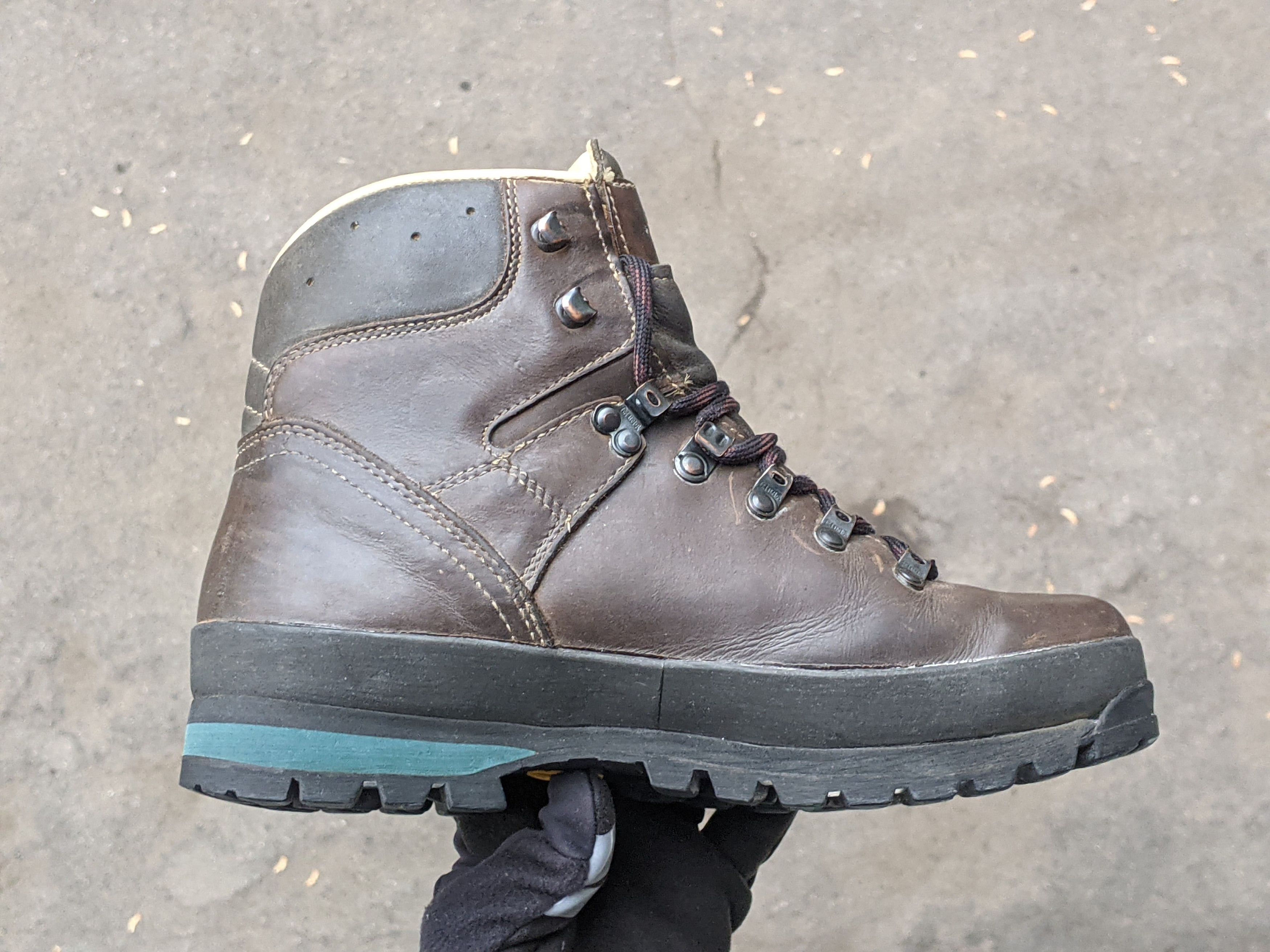 LOWA Meindl Leather Hiking Boots LaSportiva Scarpa Vibram Vintage Size US 8 / EU 41 - 4 Thumbnail