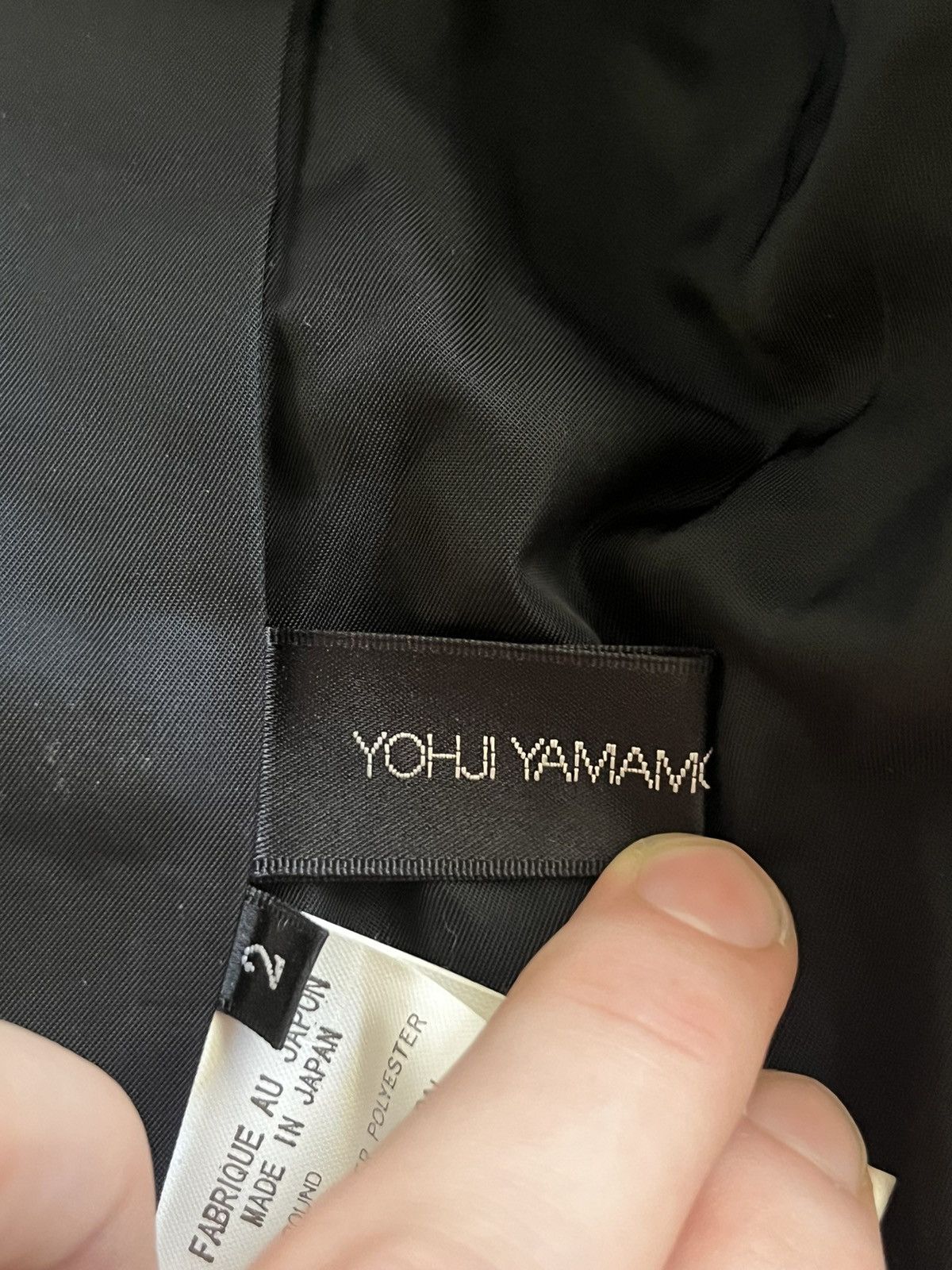 Yohji Yamamoto Yohji Yamamoto Noir FW2008 Velour Pinstripe Blazer Size 36S - 6 Thumbnail