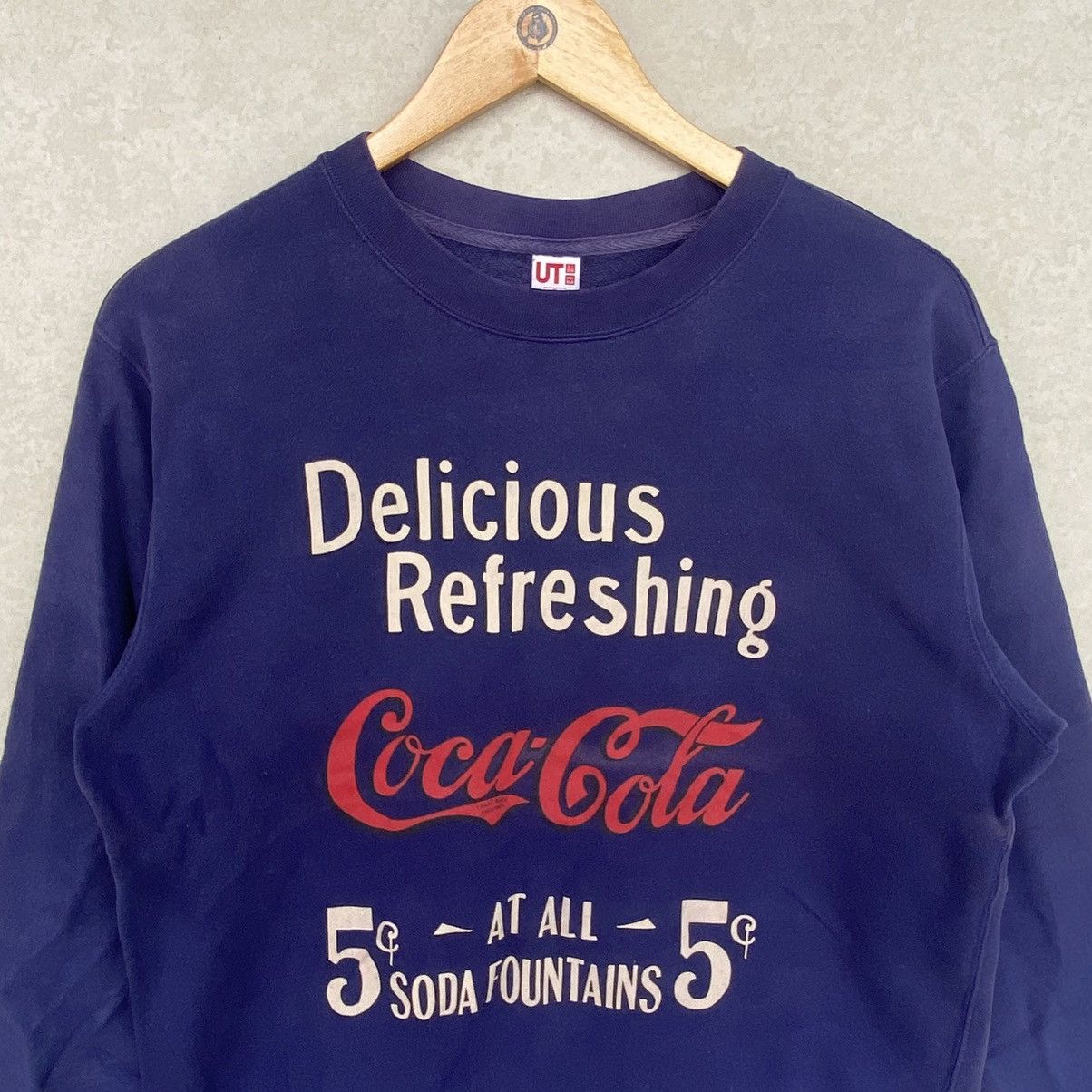Other Vintage Cola Cola Printed Crewneck Sweatshirt Navy Blue Size US M / EU 48-50 / 2 - 4 Thumbnail