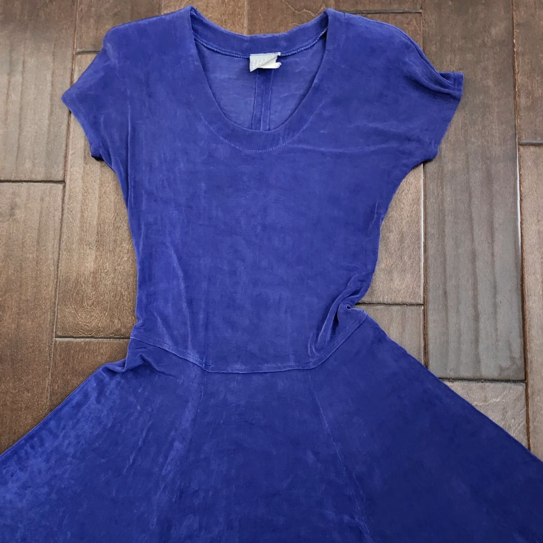 Vintage Rabbit Rabbit Rabbit Designs Blue Fit Flare Dress Womens 6 USA Size M / US 6-8 / IT 42-44 - 6 Thumbnail