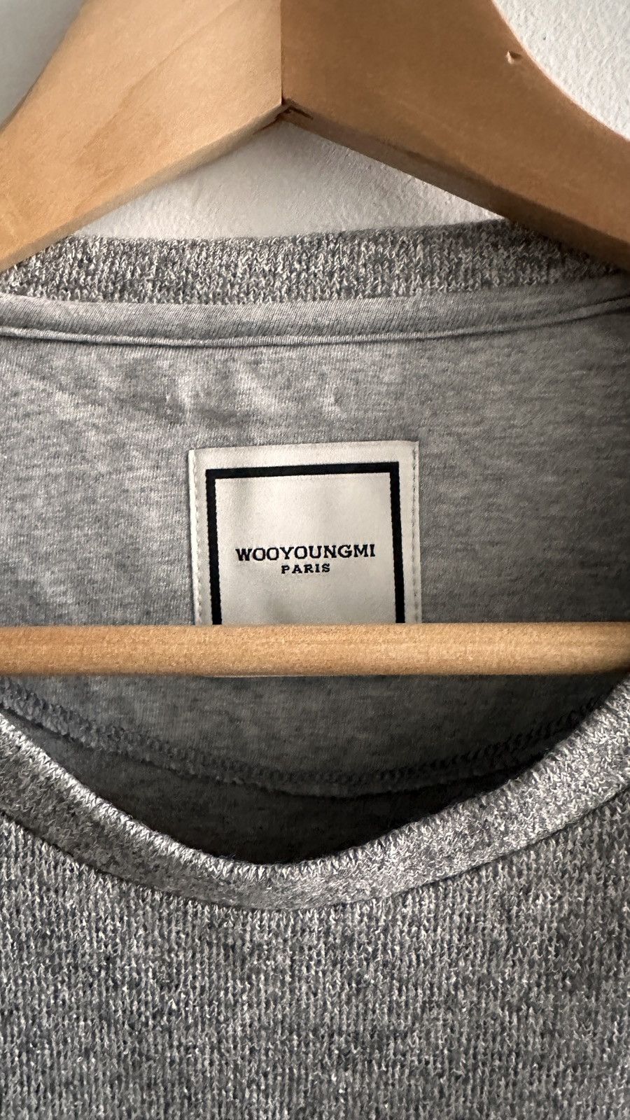 Wooyoungmi Wooyoungmi Grey Mixed Media Sweater Tee Size US M / EU 48-50 / 2 - 3 Thumbnail