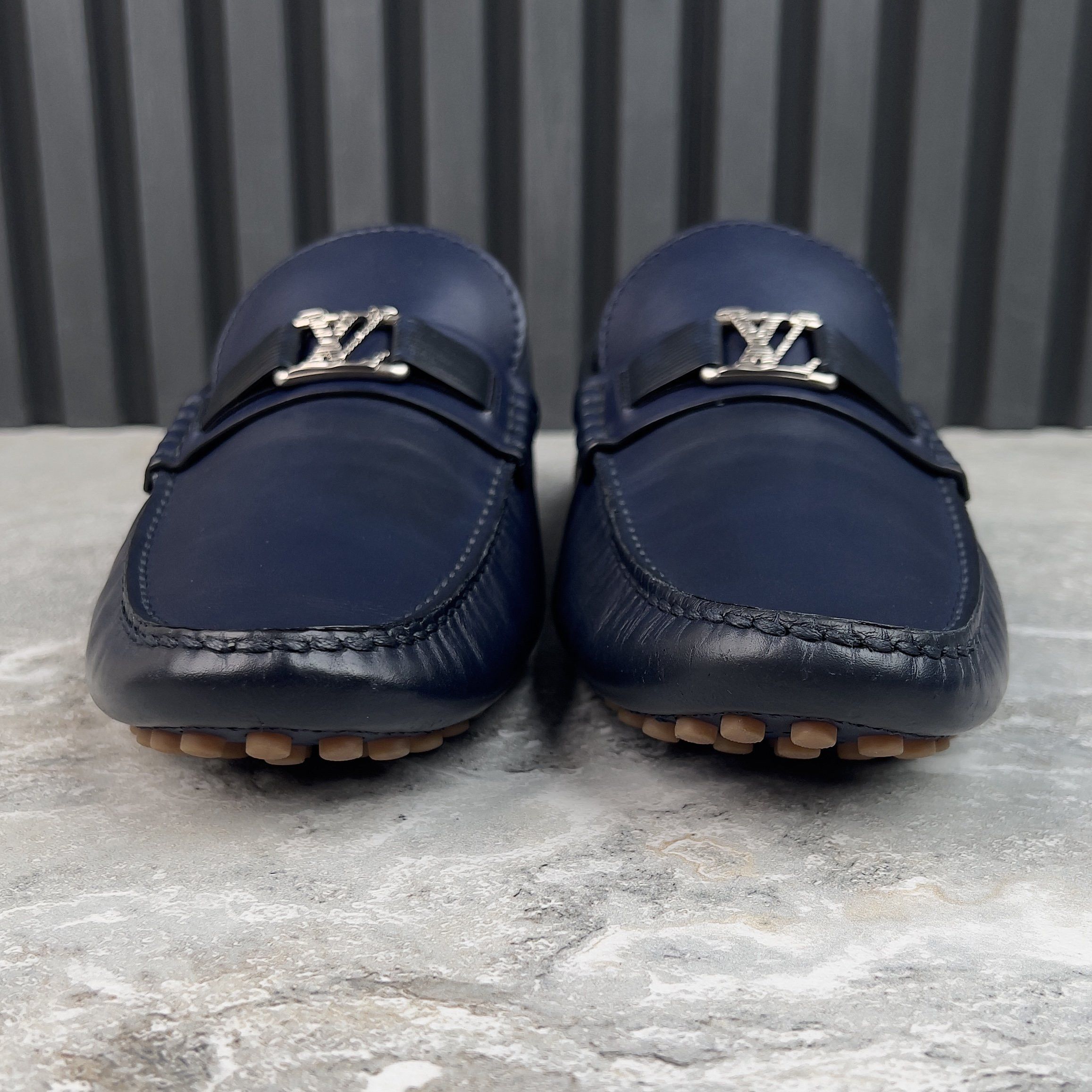 Louis Vuitton Hockenheim Moccasins Leather Taiga Size US 11 / EU 44 - 4 Thumbnail