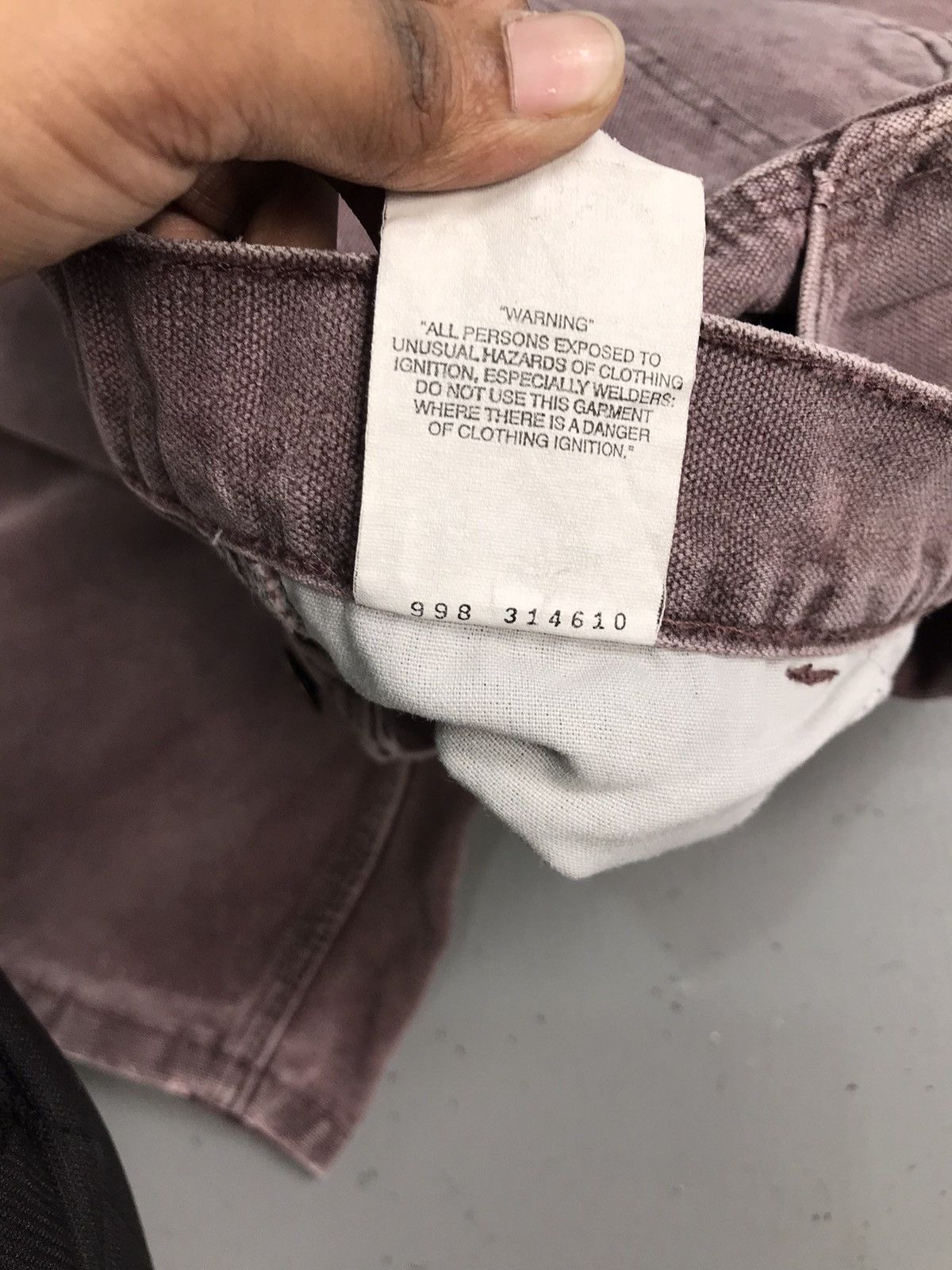 Carhartt 90sVintage Carhartt sunfaded carpenter denim short Size US 42 / EU 58 - 11 Thumbnail