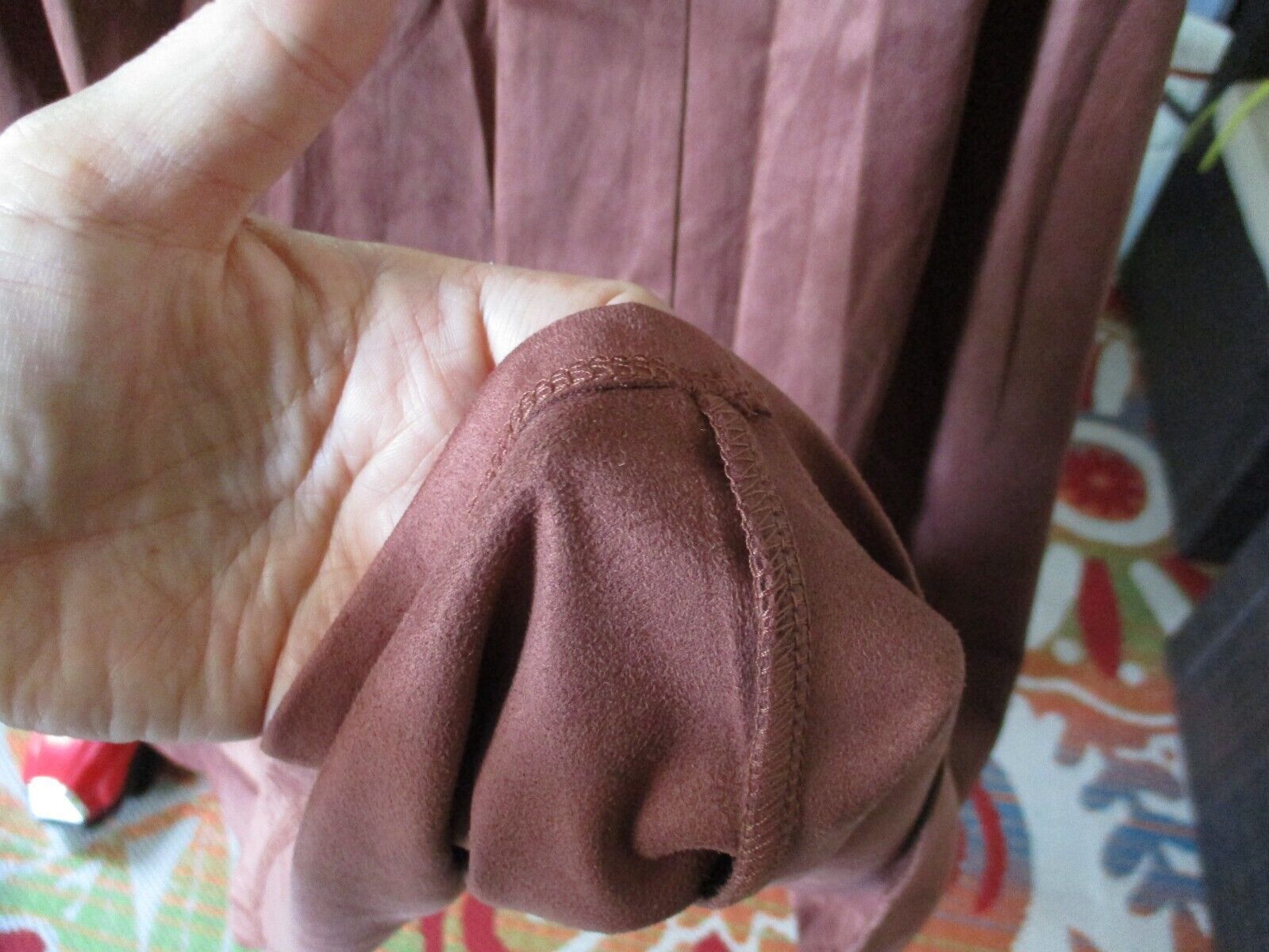 Other LuLaRoe Brown Elegant Avery Skirt Micro Suede NWT Small Size 28" / US 6 / IT 42 - 6 Thumbnail
