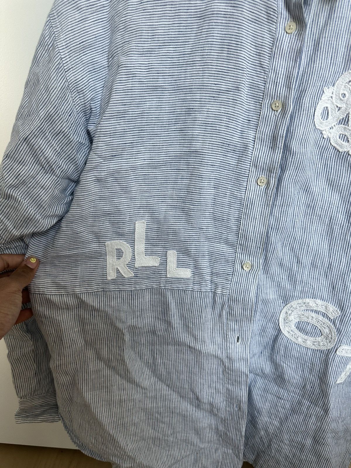 Ralph Lauren Vintage Ralph Lauren Monogram Shirt RARE Size US L / EU 52-54 / 3 - 4 Thumbnail