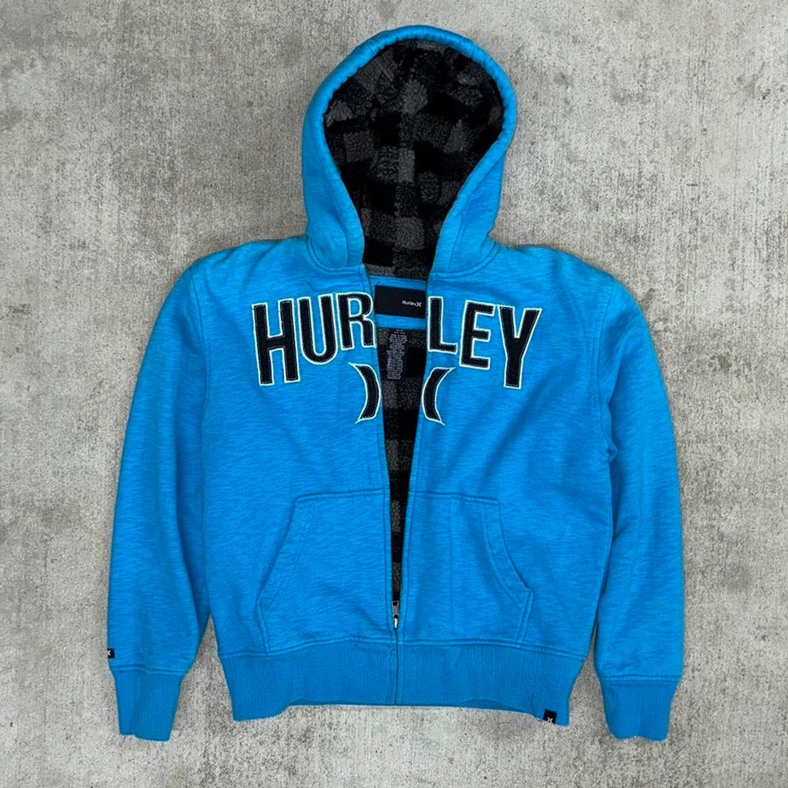 Hurley xSmall - Vintage y2k hurley sherpa lined hoodie Size US XS / EU 42 / 0 - 1 Thumbnail