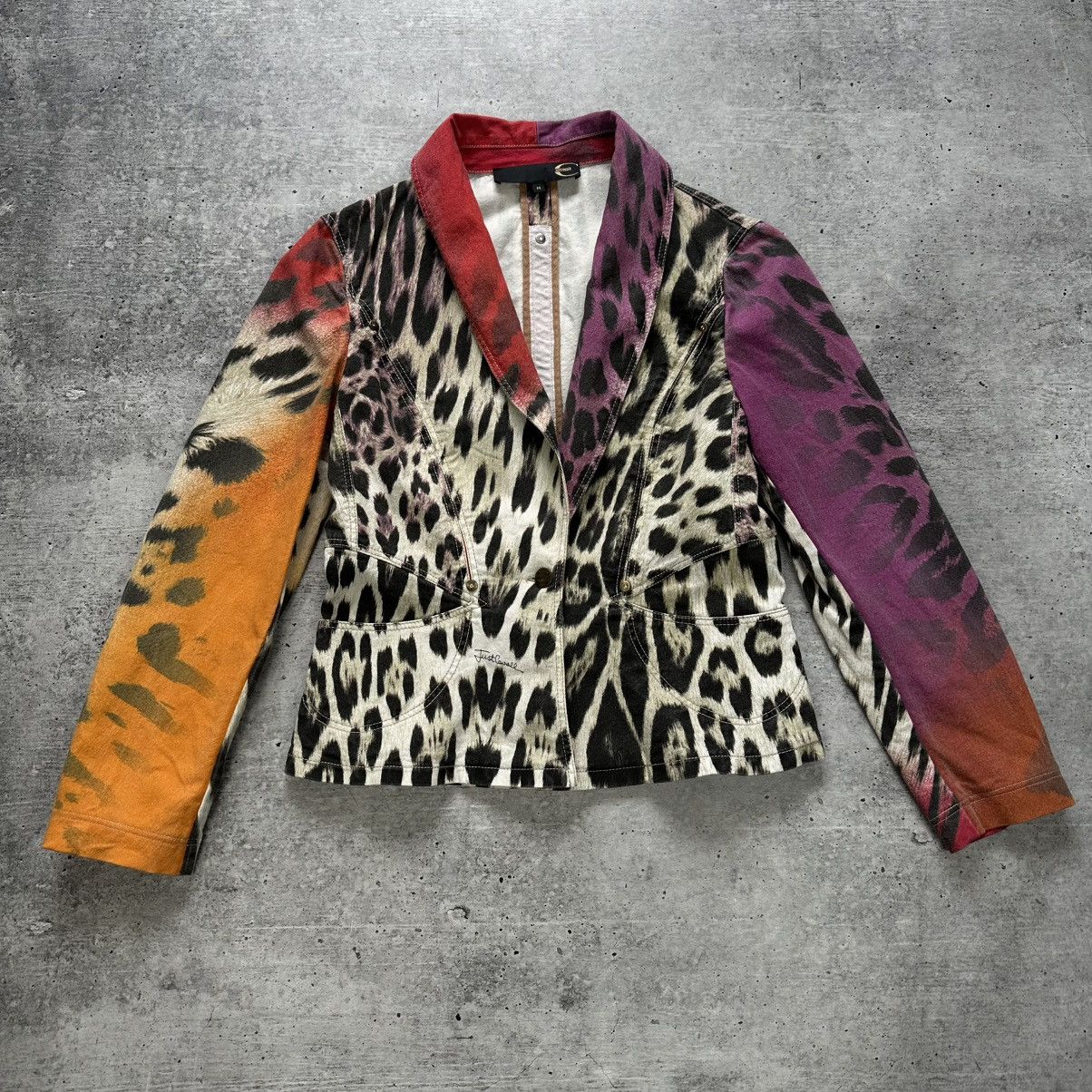 Just Cavalli Vintage Roberto Cavalli Just Cavalli Leopard Print Jacket Size M / US 6-8 / IT 42-44 - 1 Thumbnail