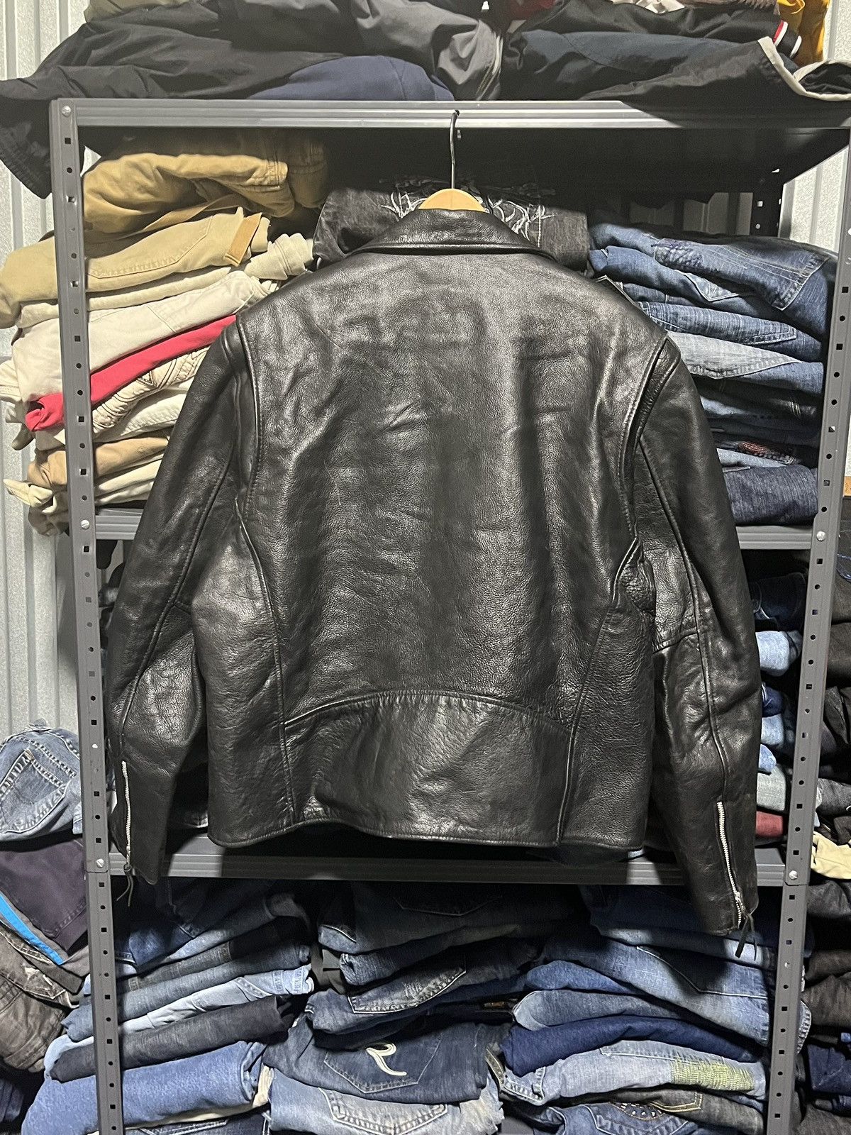 Fmc × Leather Jacket × Vintage CRAZY VINTAGE FMC HEAVY BLACK