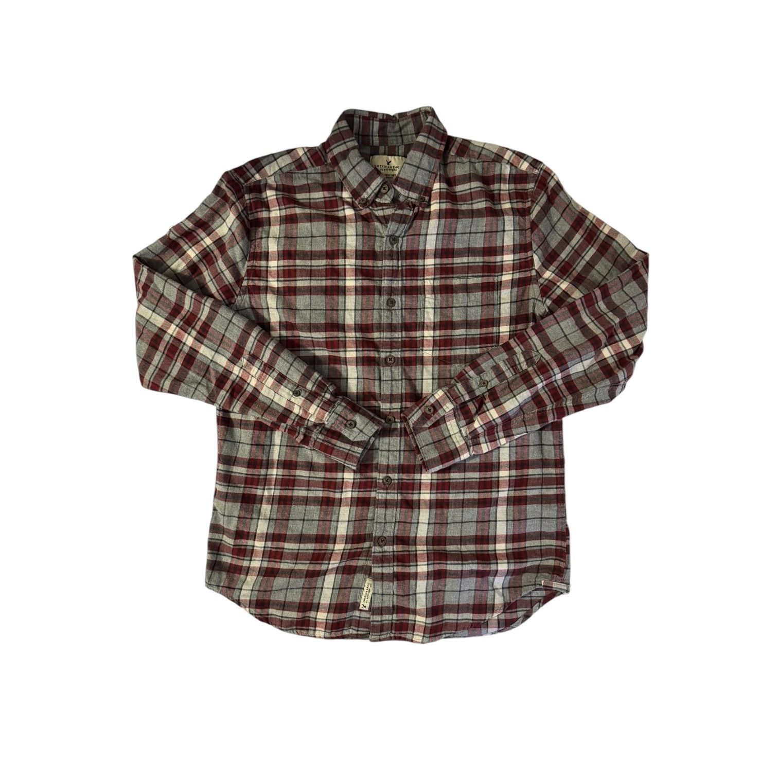 American Eagle Outfitters American Eagle Seriously Soft Flannel Button Down Small Size US S / EU 44-46 / 1 - 1 Thumbnail