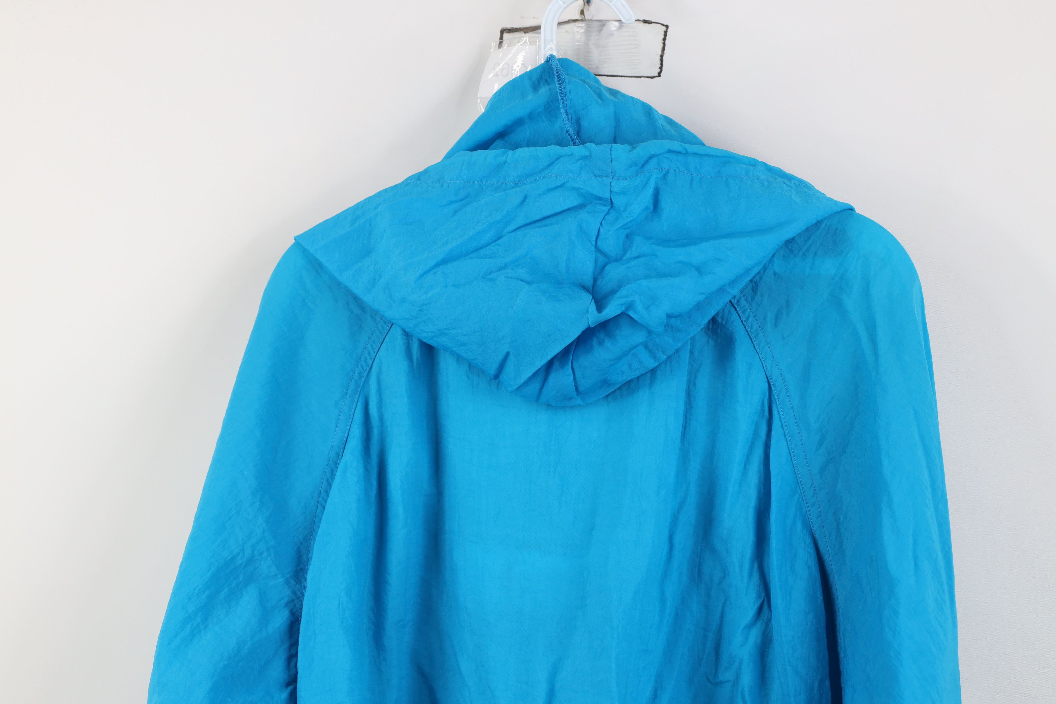 Reebok Vintage 90s Reebok Spell Out Hooded Windbreaker Jacket Size L / US 10 / IT 46 - 16 Thumbnail