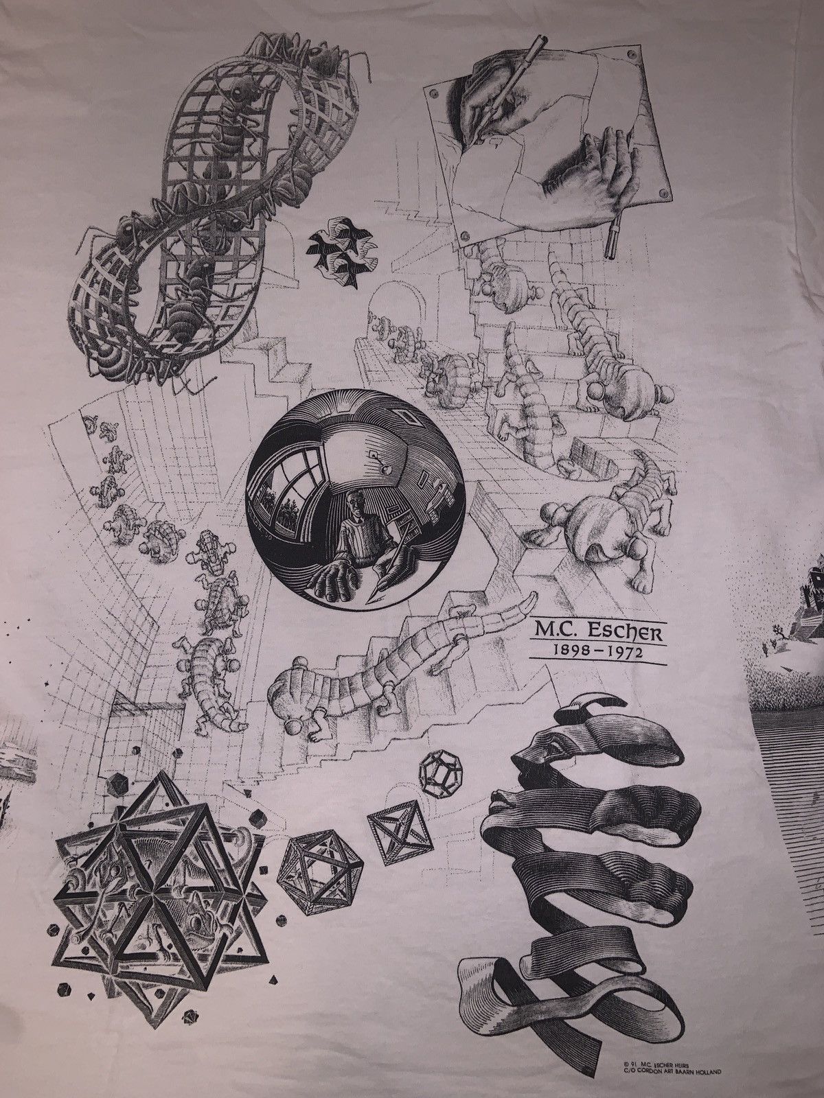 Other Vintage 91’ AOP M.C. Escher “Father of modern tessellations” Size US L / EU 52-54 / 3 - 4 Thumbnail