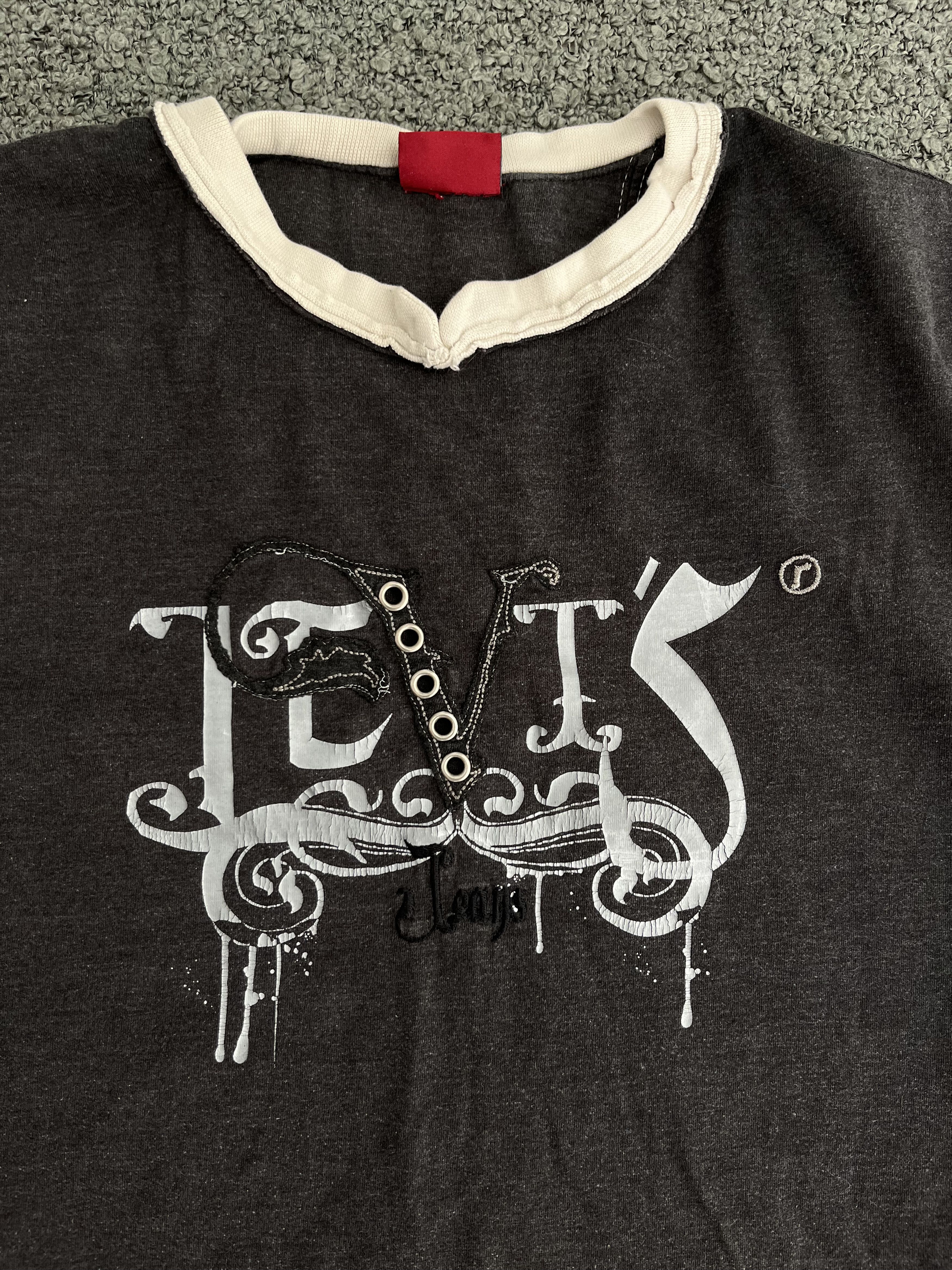 Levi's Vintage Clothing Vintage Y2K Levi’s Red Tab Black Ringer Graphic Tee Size US L / EU 52-54 / 3 - 3 Thumbnail