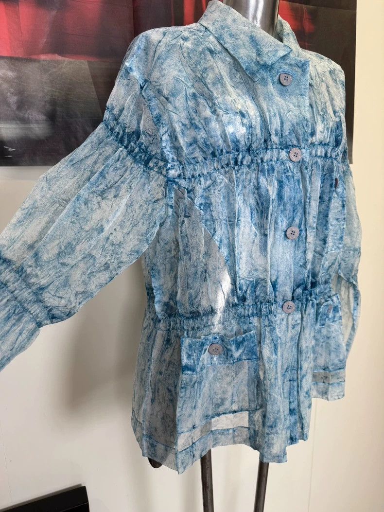Issey Miyake issey miyake The glacier blue burned the shirt Size M / US 6-8 / IT 42-44 - 8 Thumbnail