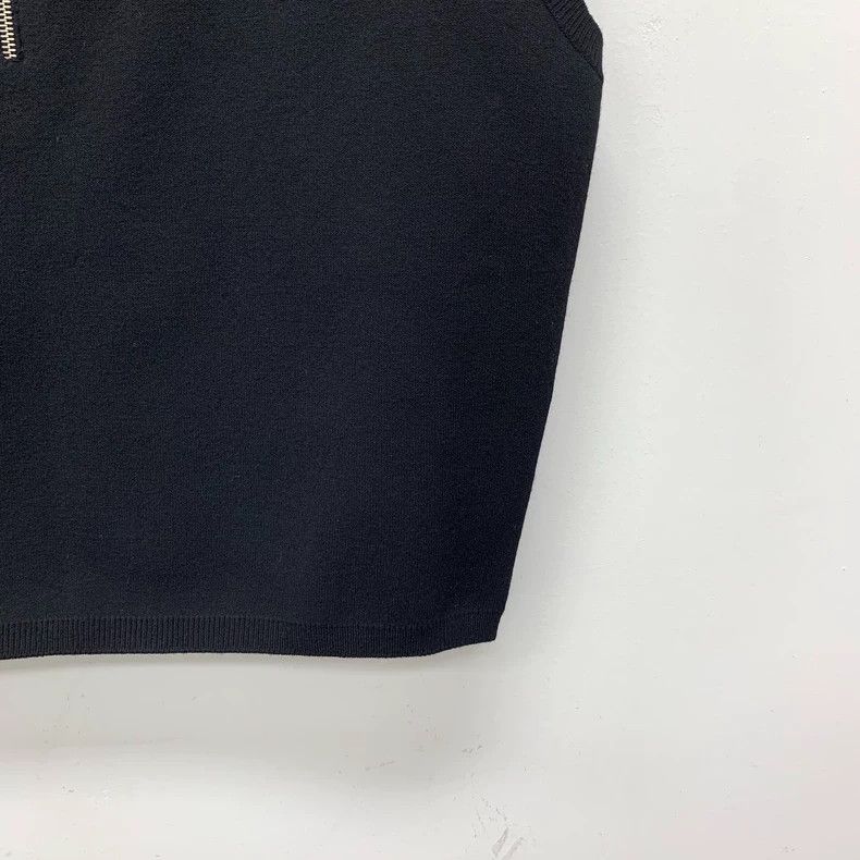 Prada Prada Black triangle label sheep wool stand-up collar zipp Size M / US 6-8 / IT 42-44 - 4 Thumbnail