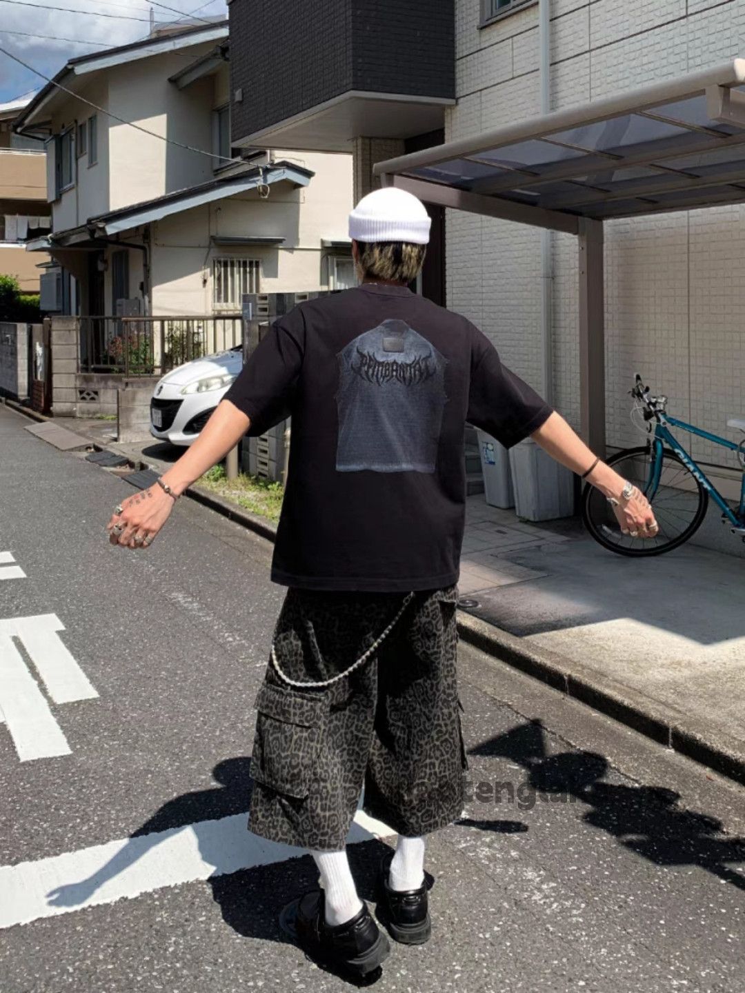 Designer × Japanese Brand × Vintage Unisex outdoor utility military leopard pattern cargo shorts Size US 32 / EU 48 - 4 Thumbnail