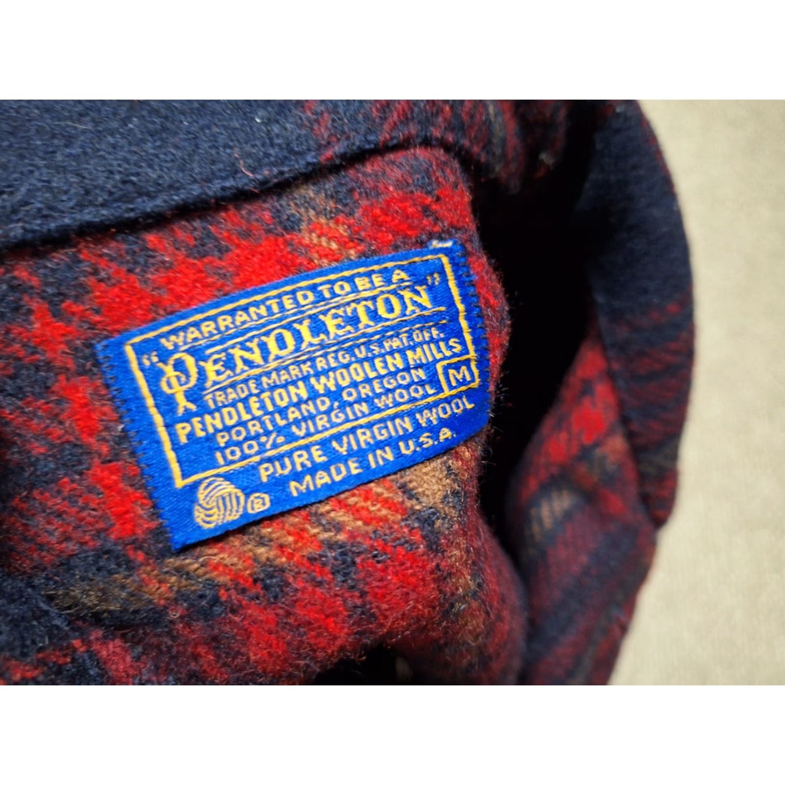 Pendleton Pendleton Board Shirt Men M Red Plaid Wool Button-Up Pocket Vintage (Note: Vintage field says No – ignore) Shirt Size US M / EU 48-50 / 2 - 2 Thumbnail