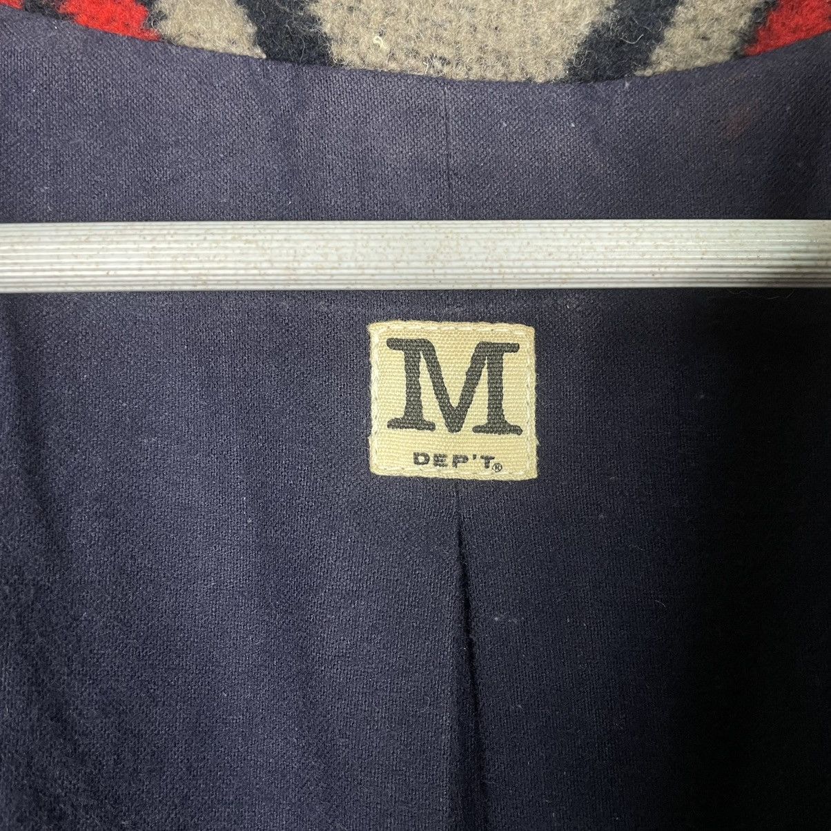 Designer × Japanese Brand × Vintage 💥DEPT STRIPED BUTTON WOOL JACKET Size US M / EU 48-50 / 2 - 14 Thumbnail