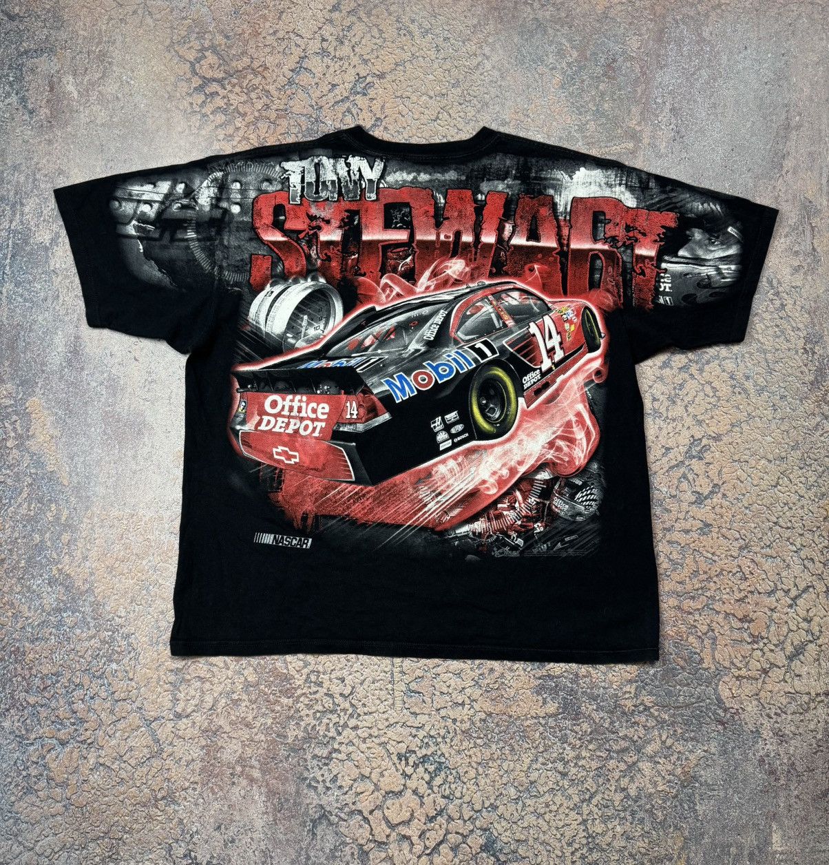 NASCAR Tony Stewart Vintage NASCAR T-Shirt Size US XXL / EU 58 / 5 - 2 Thumbnail