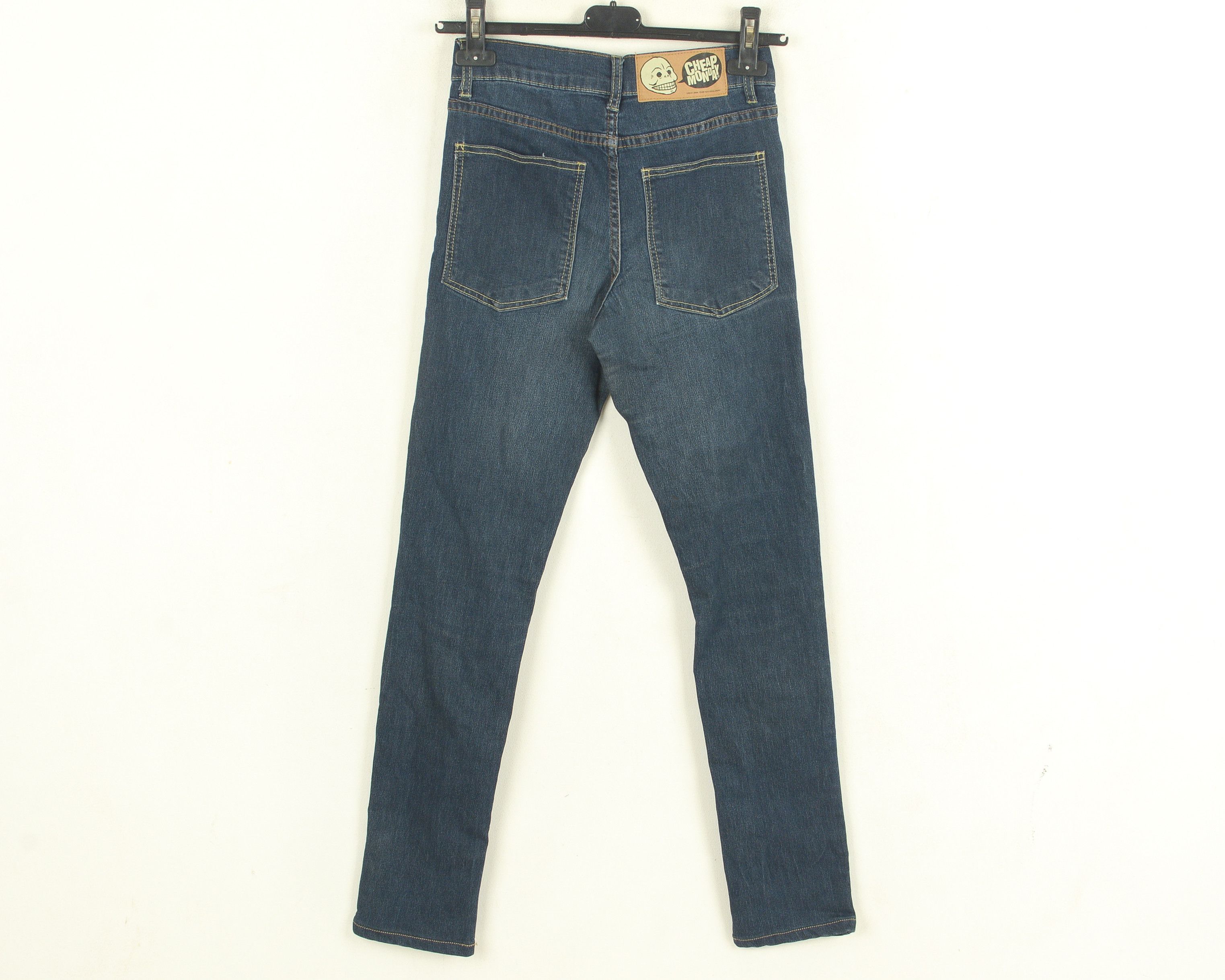 Cheap Monday Tight Old Tint Women W27 L32 Skinny Jeans Denim Pants Size 27" / US 4 / IT 40 - 3 Thumbnail