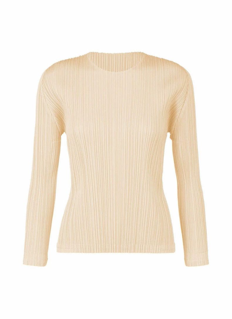 Issey Miyake issey miyake size:3 Ivory long-sleeved top 2506-Nextarrow Size XXS / US 00 / IT 34 - 1 Thumbnail