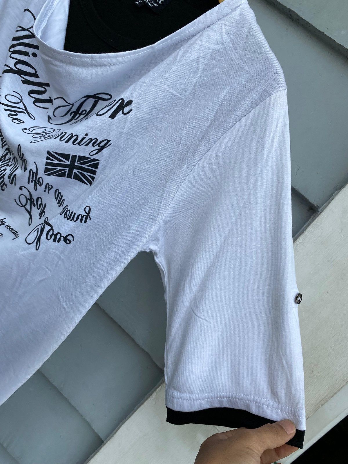 If Six Was Nine Beaumere Avant-Garde Text Tee Typography Japan Street Style Size L / US 10 / IT 46 - 4 Thumbnail