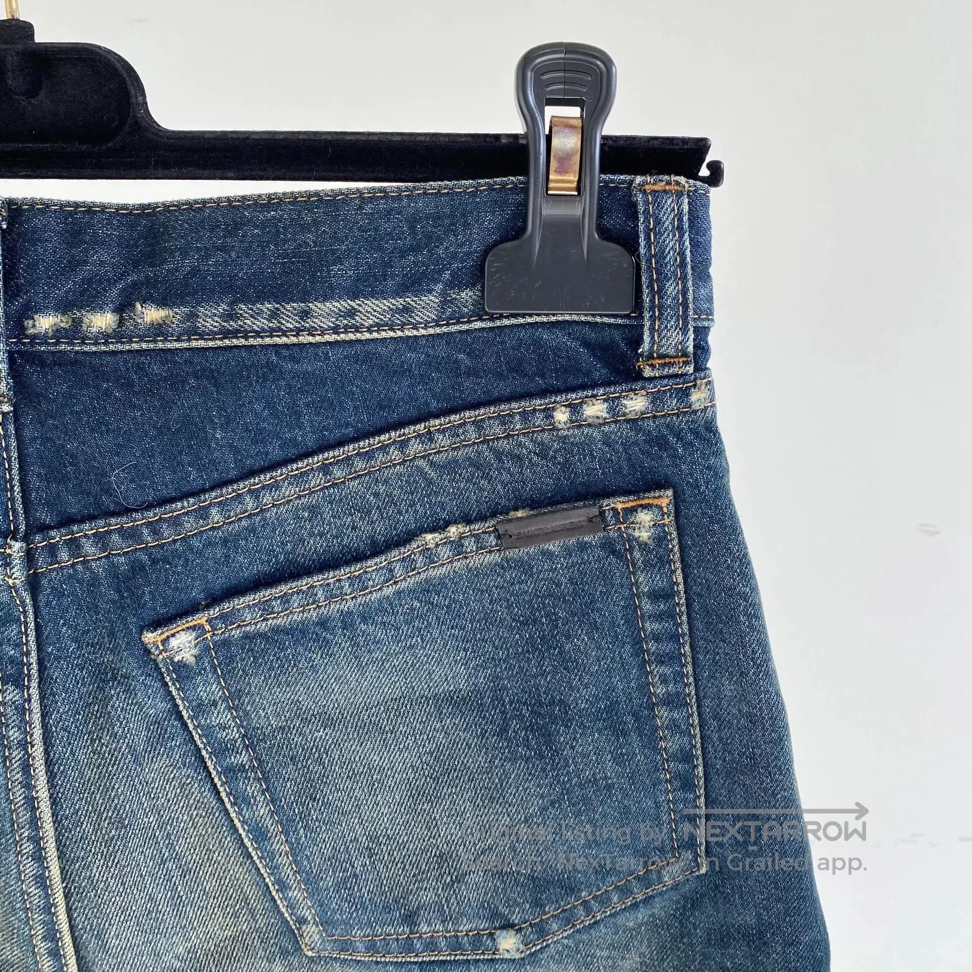 Saint Laurent Paris Saint Laurent Blue Denim Shorts 25. Size 25" / US 0 / IT 36 - 6 Thumbnail