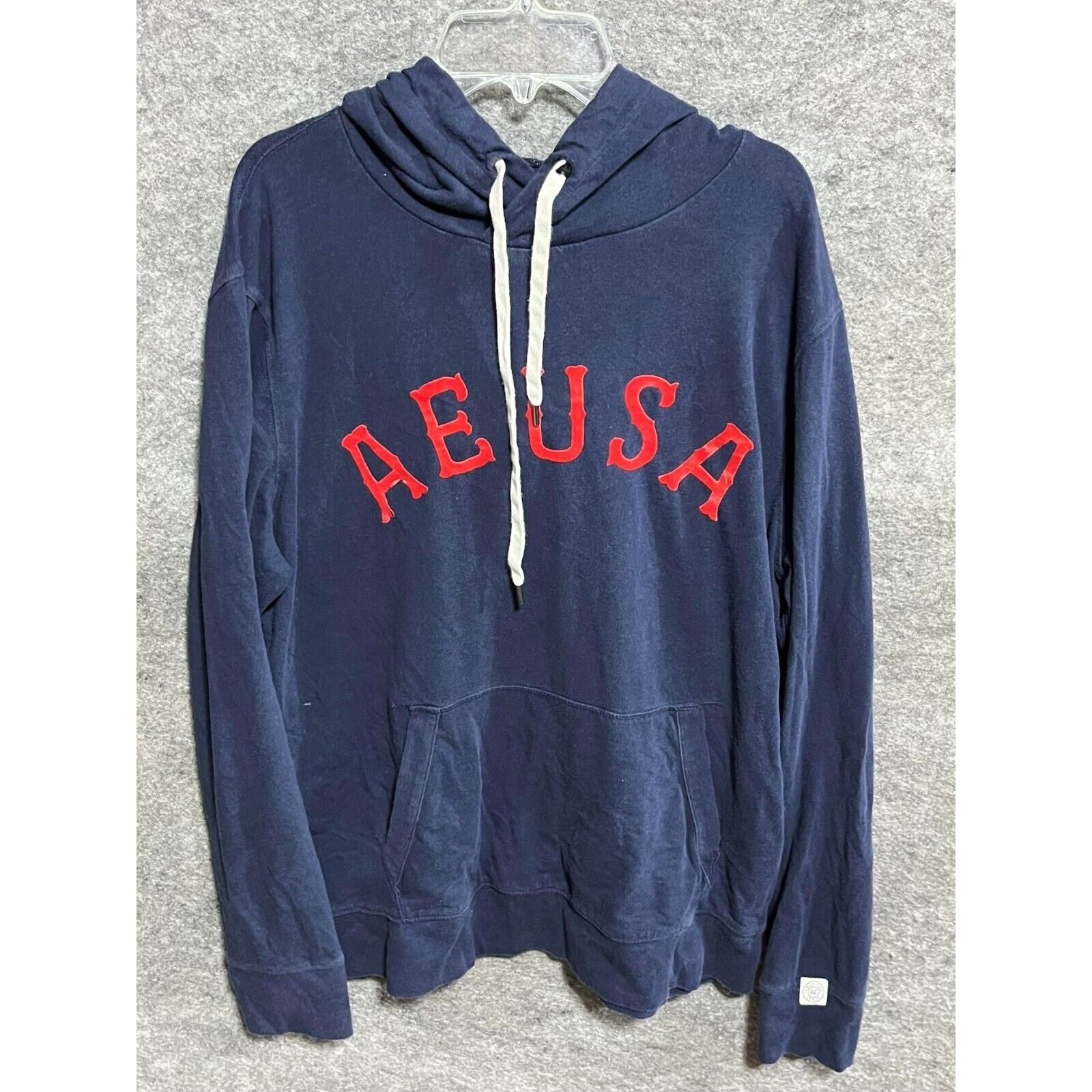 American Eagle Outfitters American Eagle Hoodie Mens M Flex Cotton Blend Jersey Blue Size US M / EU 48-50 / 2 - 1 Thumbnail