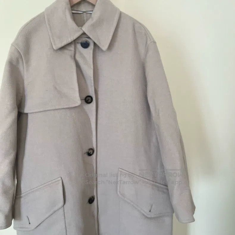 Hermes Hermes Beige cashmere coat Size 4XL / US 24-26 - 2 Thumbnail