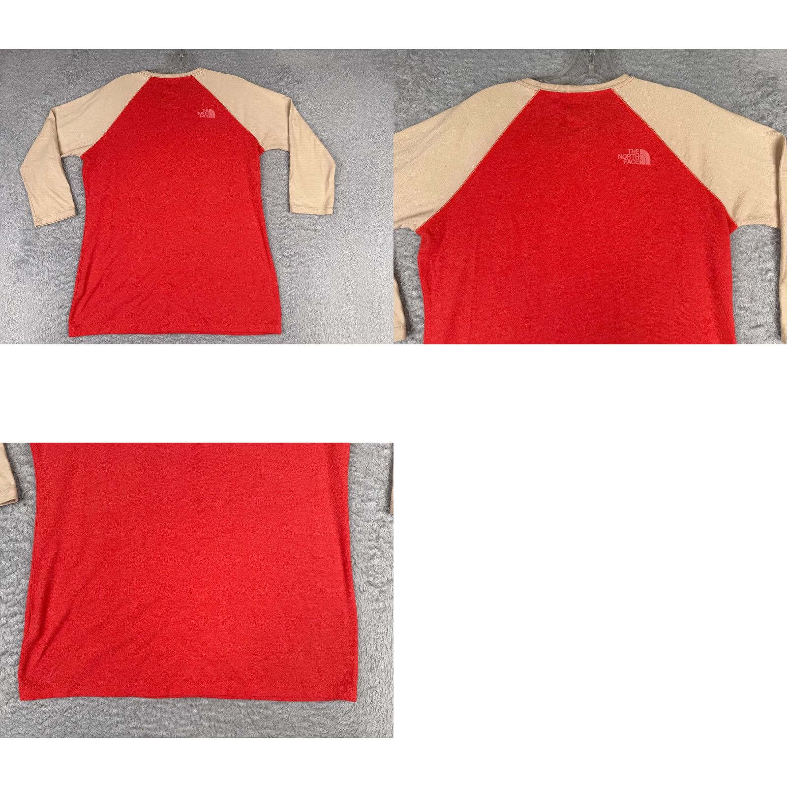 The North Face The North Face Shirt Women M Red Raglan 3/4 Sleeve Cotton Blend Jersey Crew Neck Pullover Basic Outdoor All Seasons Casual Travel Womens Size M / US 6-8 / IT 42-44 - 9 Thumbnail