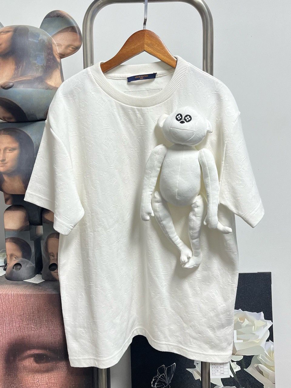 Louis Vuitton Louis Vuitton Plush Doll T-Shirt White Size M Size US M / EU 48-50 / 2 - 1 Thumbnail
